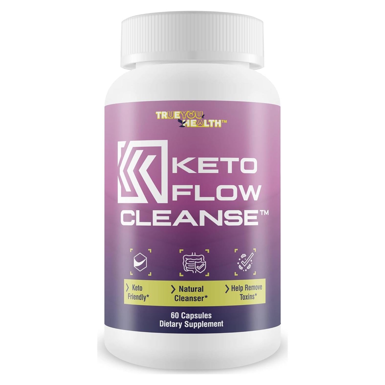 Keto Flow Cleanse - Suplemento Detox Natural 60 Cápsulas