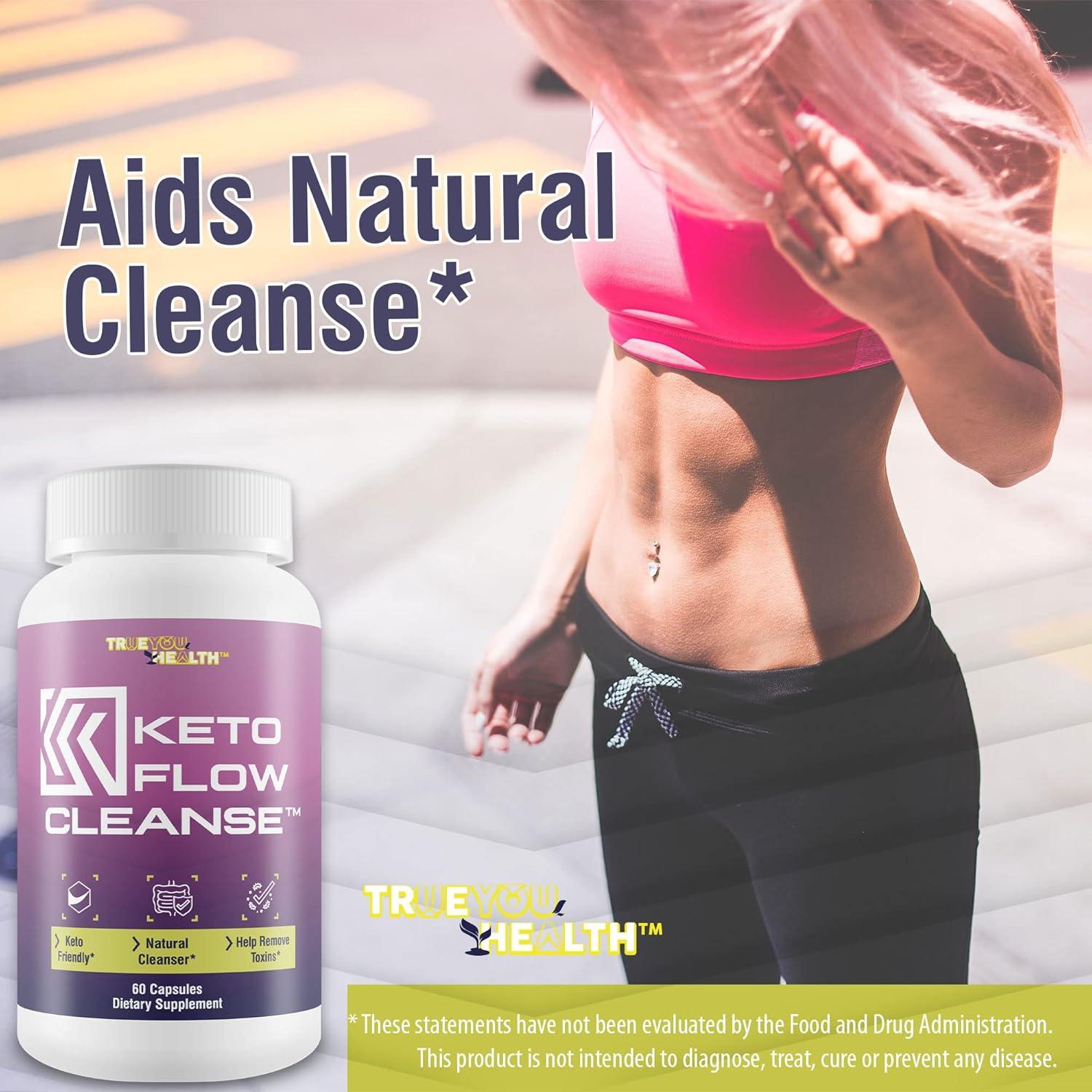 Keto Flow Cleanse - Suplemento Detox Natural 60 Cápsulas