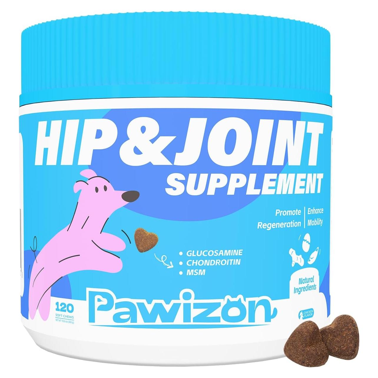 Suplemento para Perros Pawizon - Glucosamina 120 Masticables