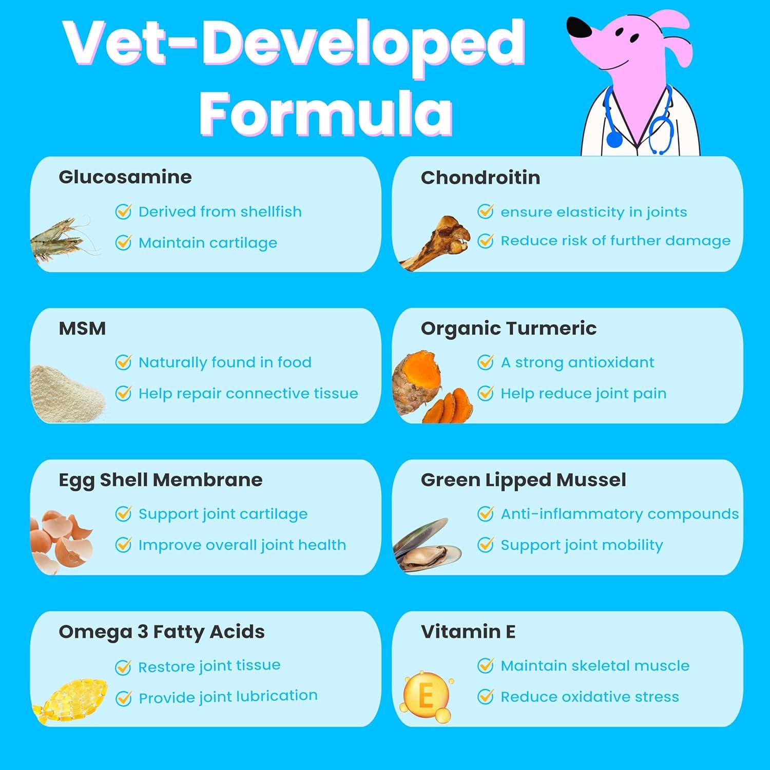 Suplemento para Perros Pawizon - Glucosamina 120 Masticables