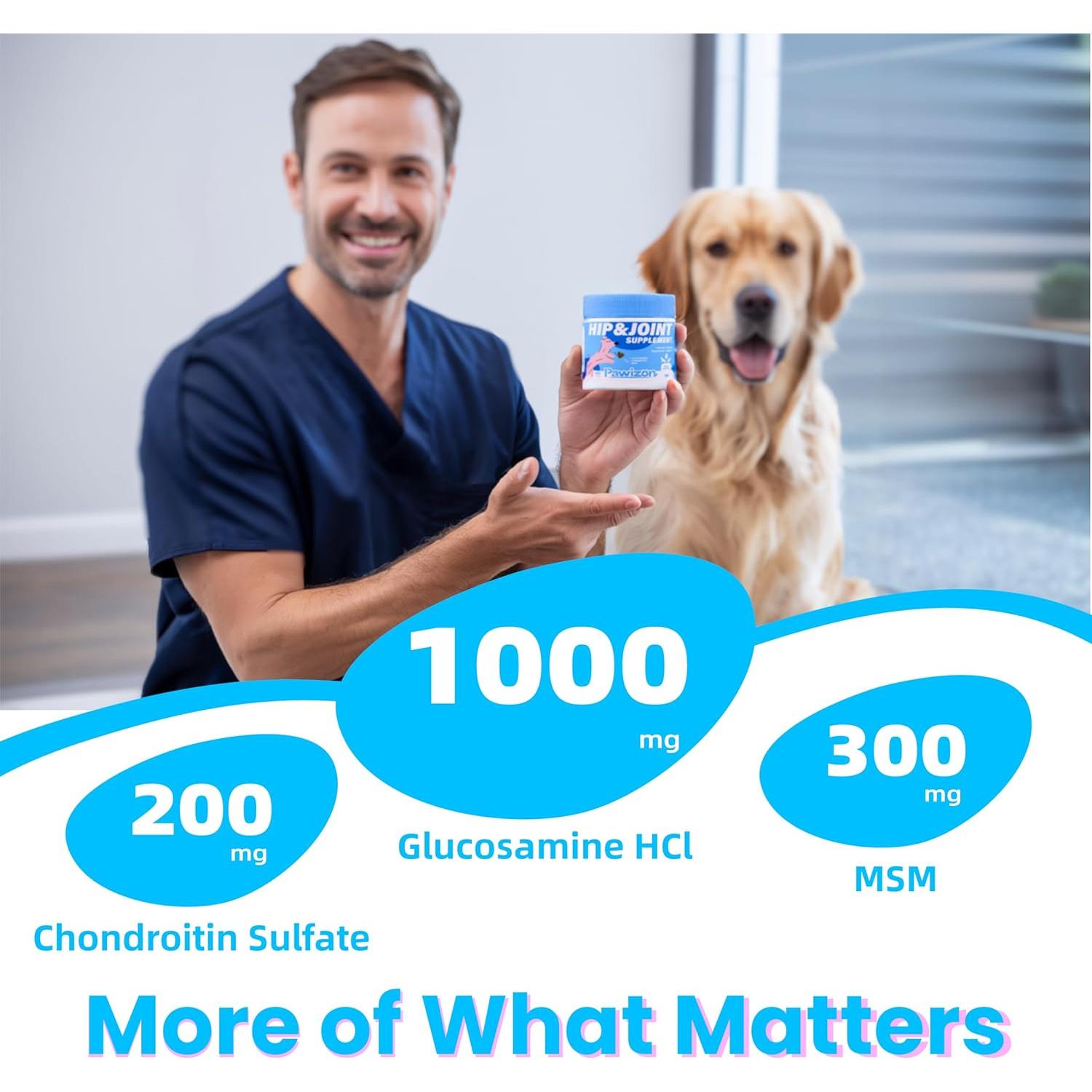 Suplemento para Perros Pawizon - Glucosamina 120 Masticables