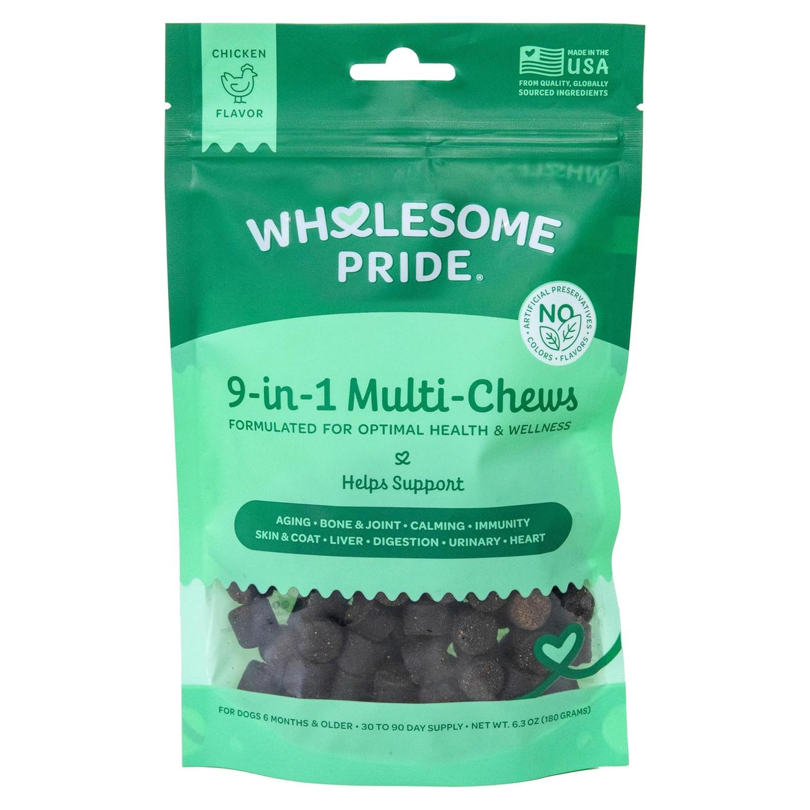 Masticables Multifuncionales para Perros Wholesome Pride 9-en-1 - 178g