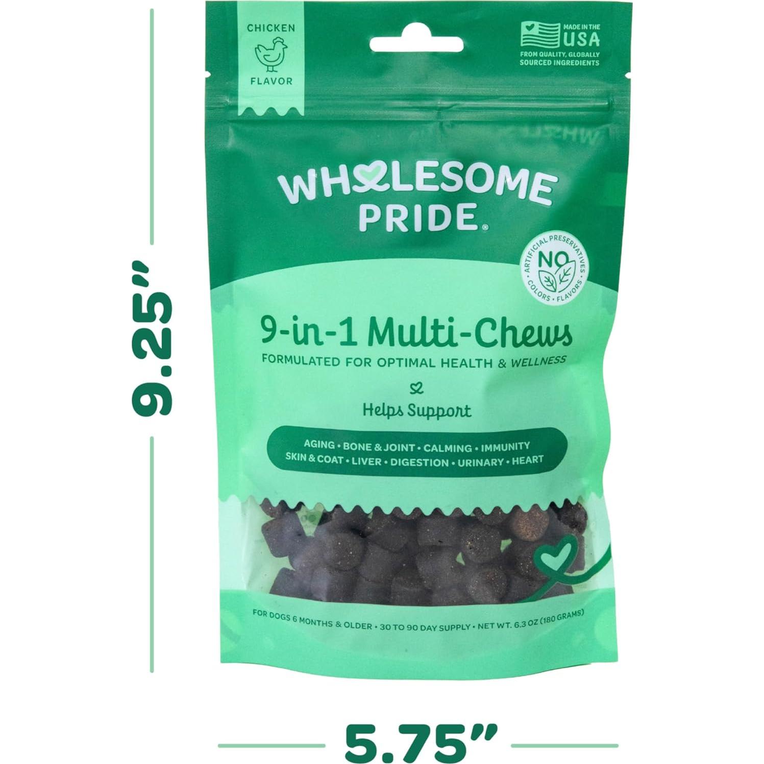 Masticables Multifuncionales para Perros Wholesome Pride 9-en-1 - 178g