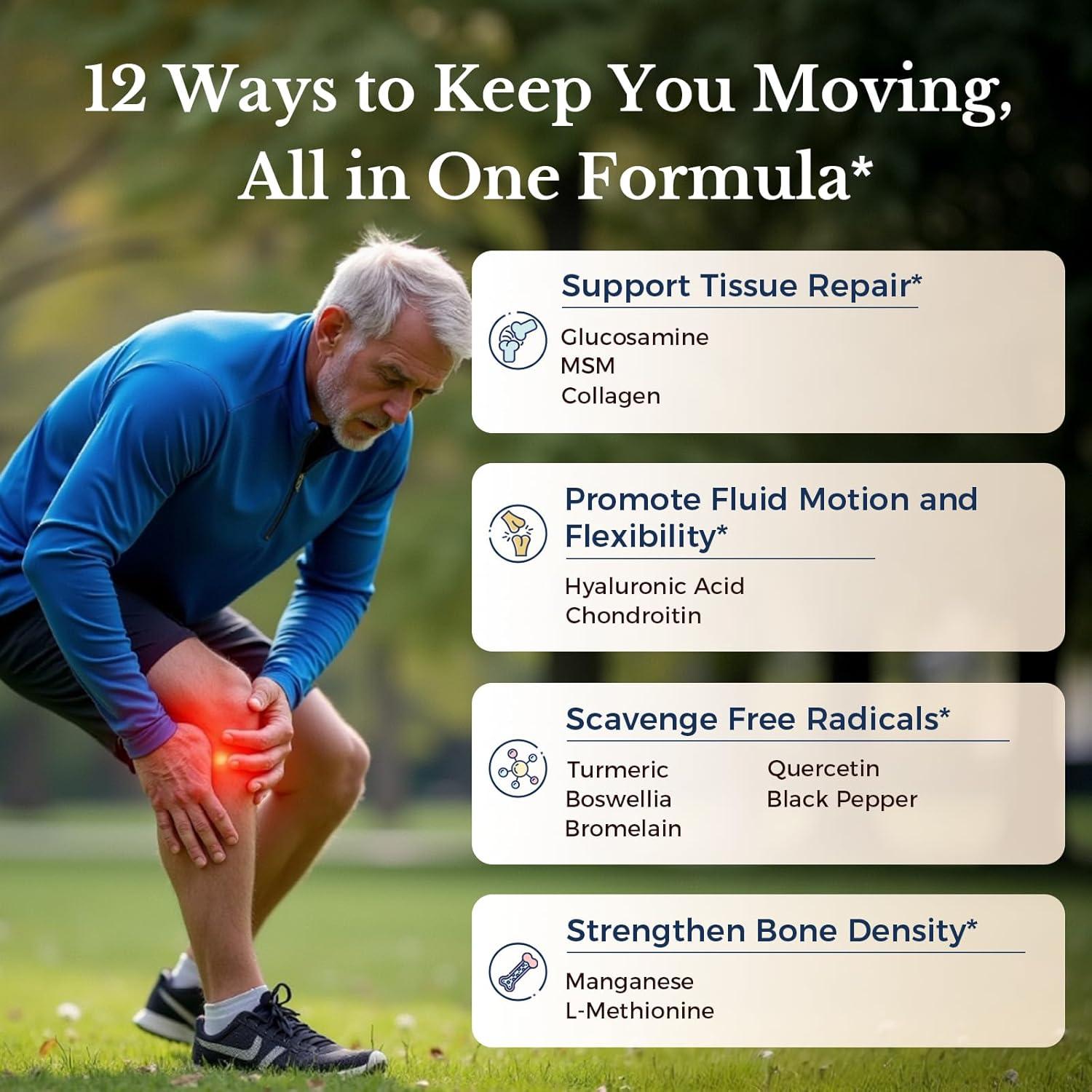 Vitalitown Glucosamina Condroitina MSM 240 Tabletas Sin Mariscos