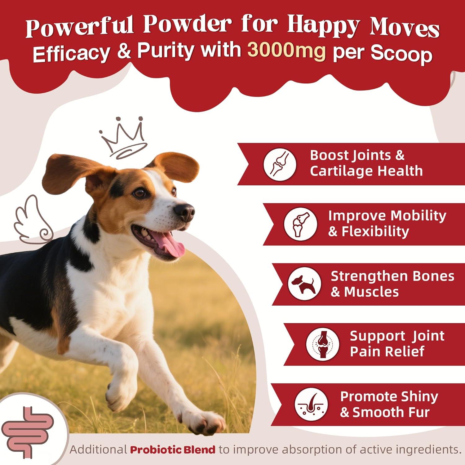 Suplemento Articular para Perros ZEBORA 270g - Glucosamina y Omega-3