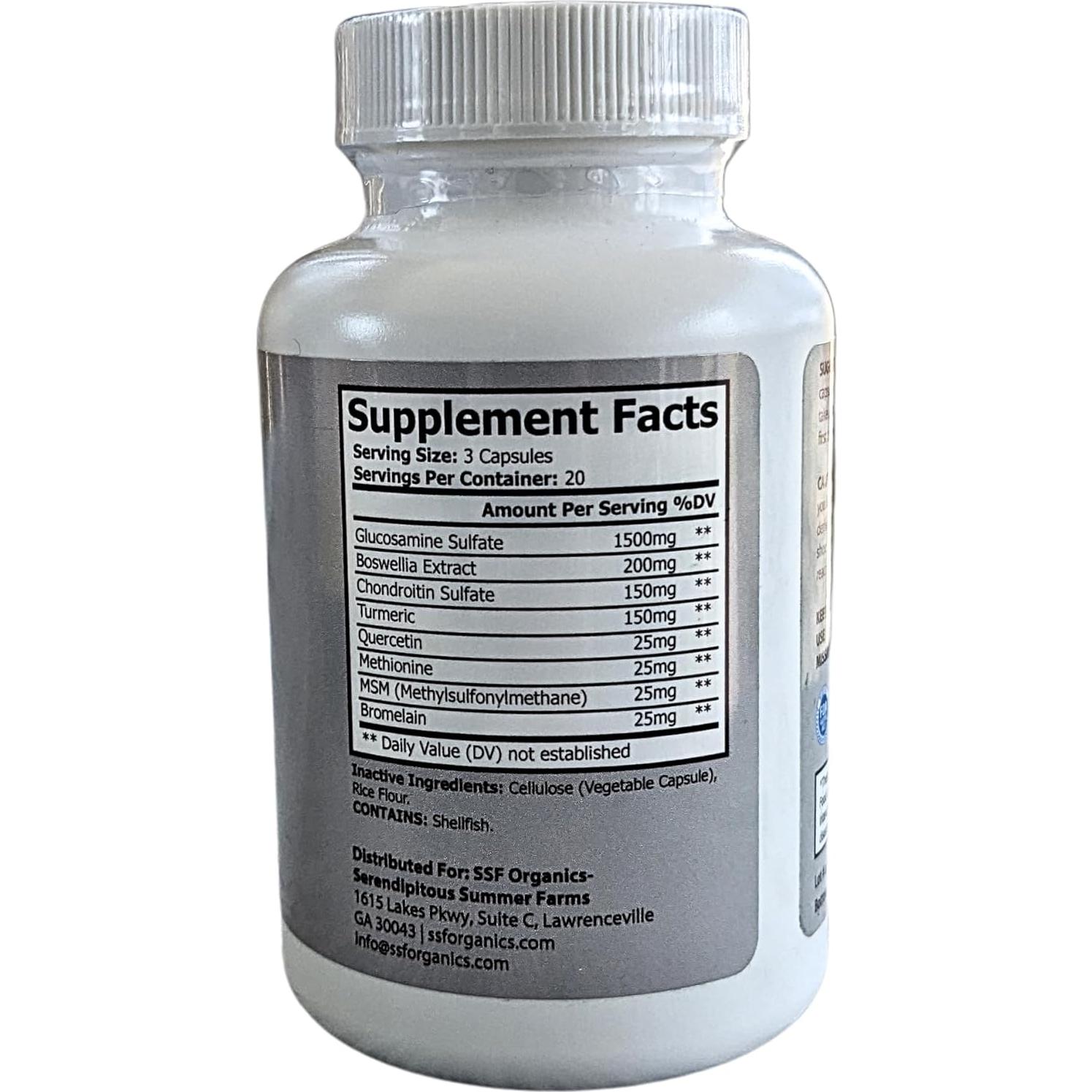 Cápsulas Joint Flex SSF Organics - Suplemento Articular 60ct