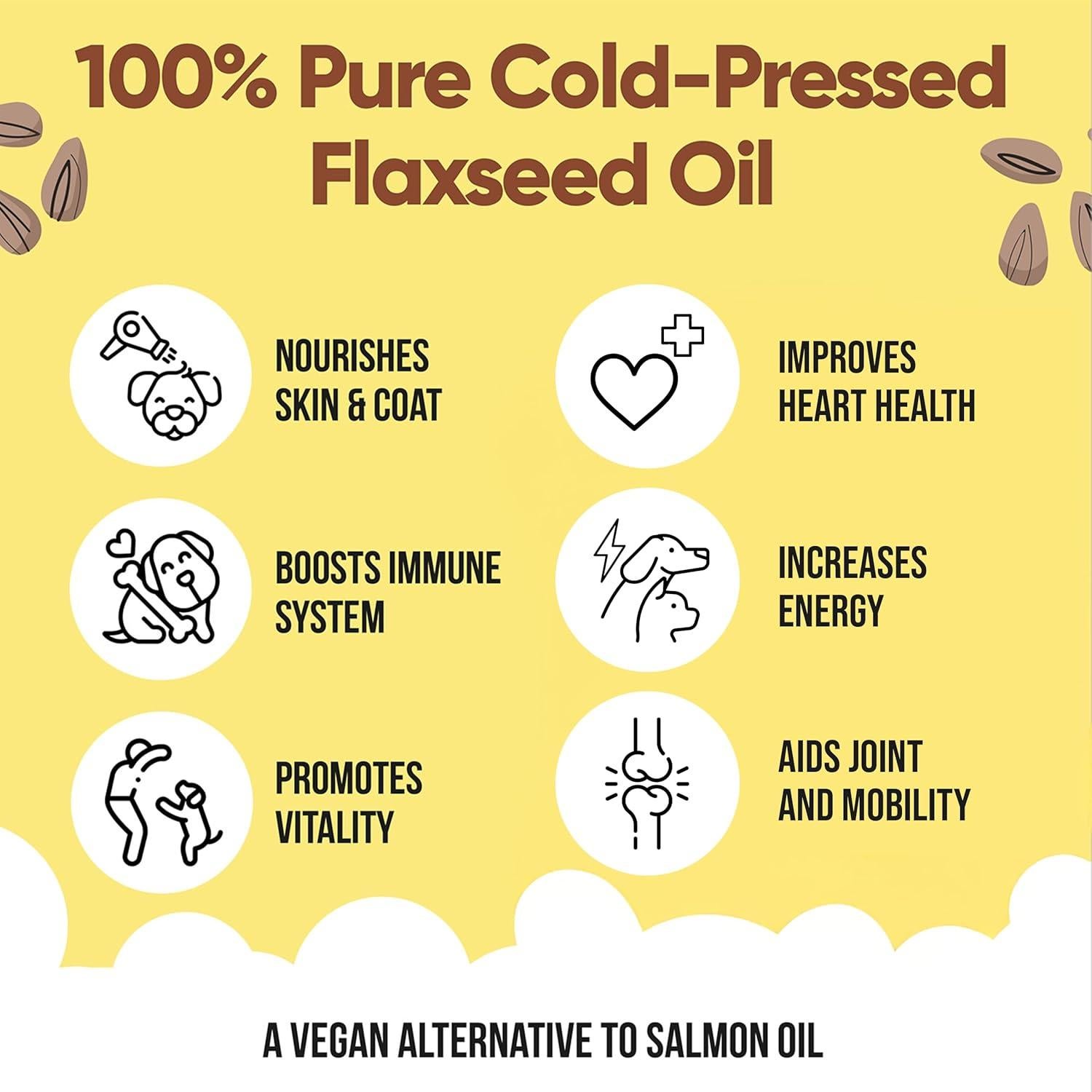 Aceite de Semilla de Lino Buddycare 500 ml - Suplemento para Perros