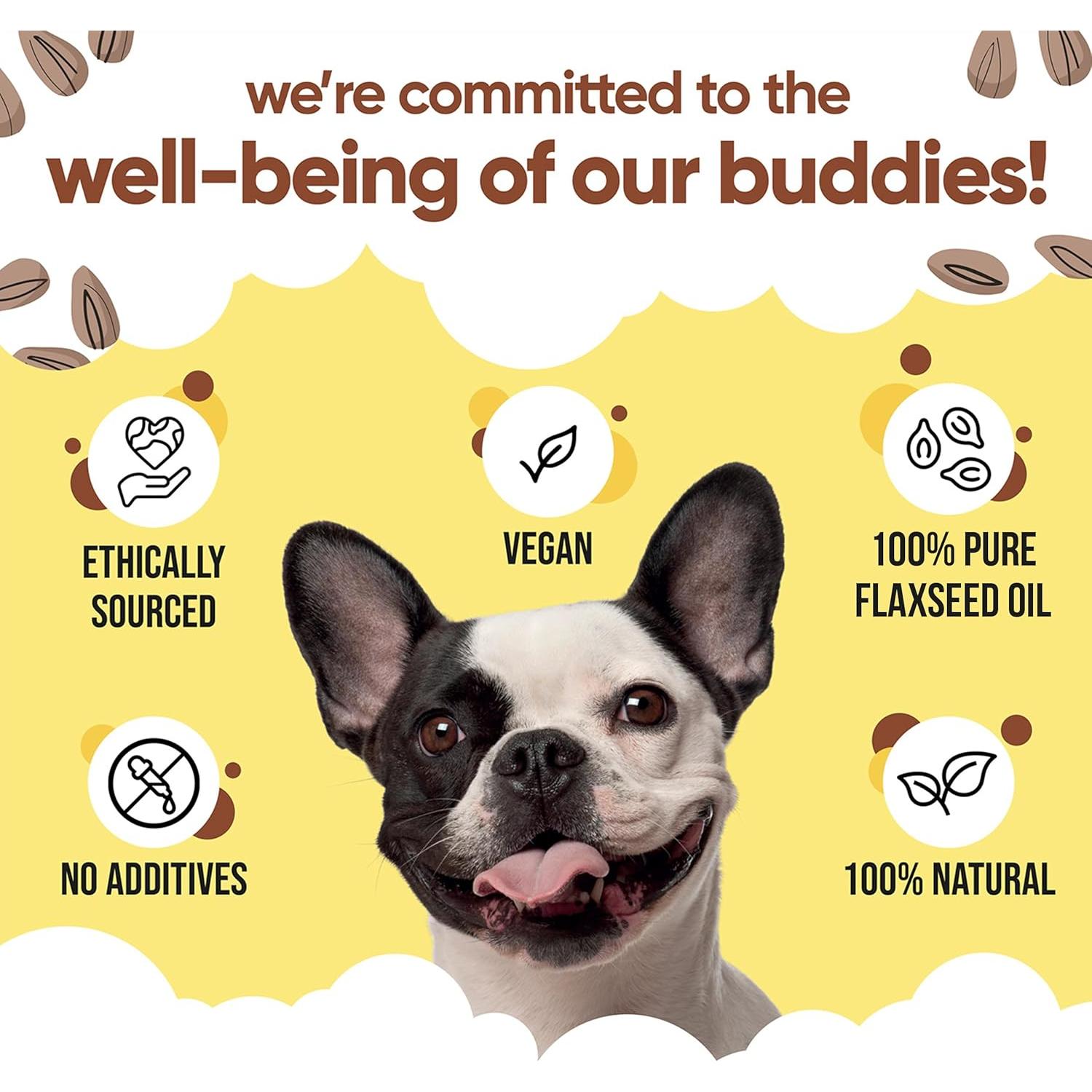 Aceite de Semilla de Lino Buddycare 500 ml - Suplemento para Perros