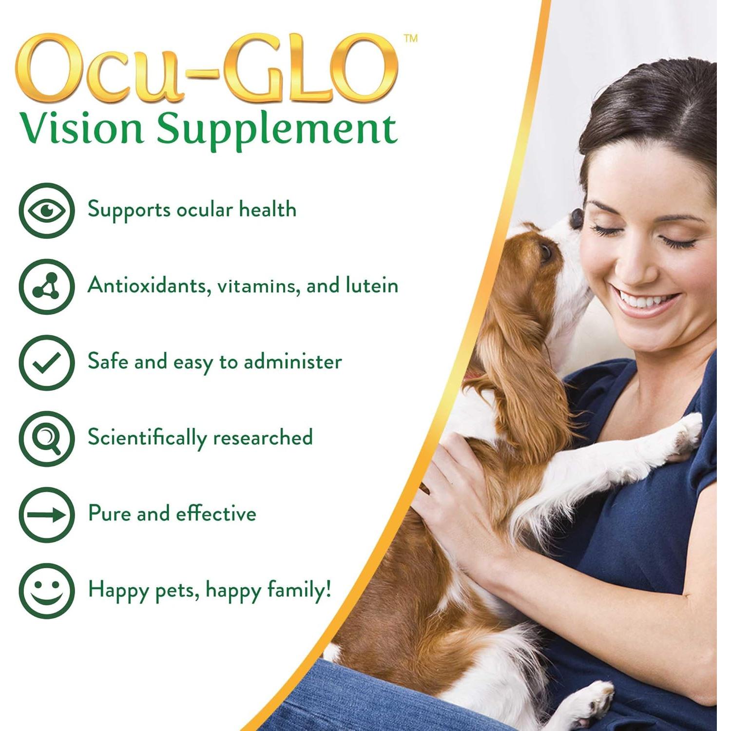Suplemento Ocular Ocu-GLO para Gatos y Perros Mayores 15 Masticables