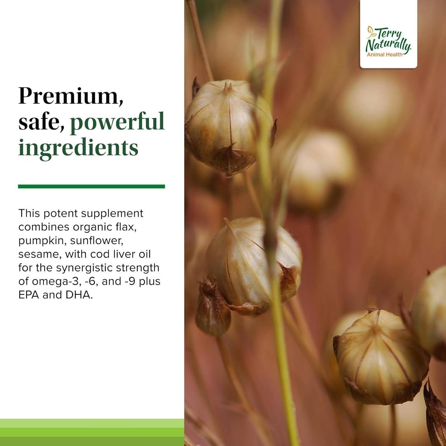 Suplemento Terry Naturally Omega para Salud de Piel Canina 236 ml