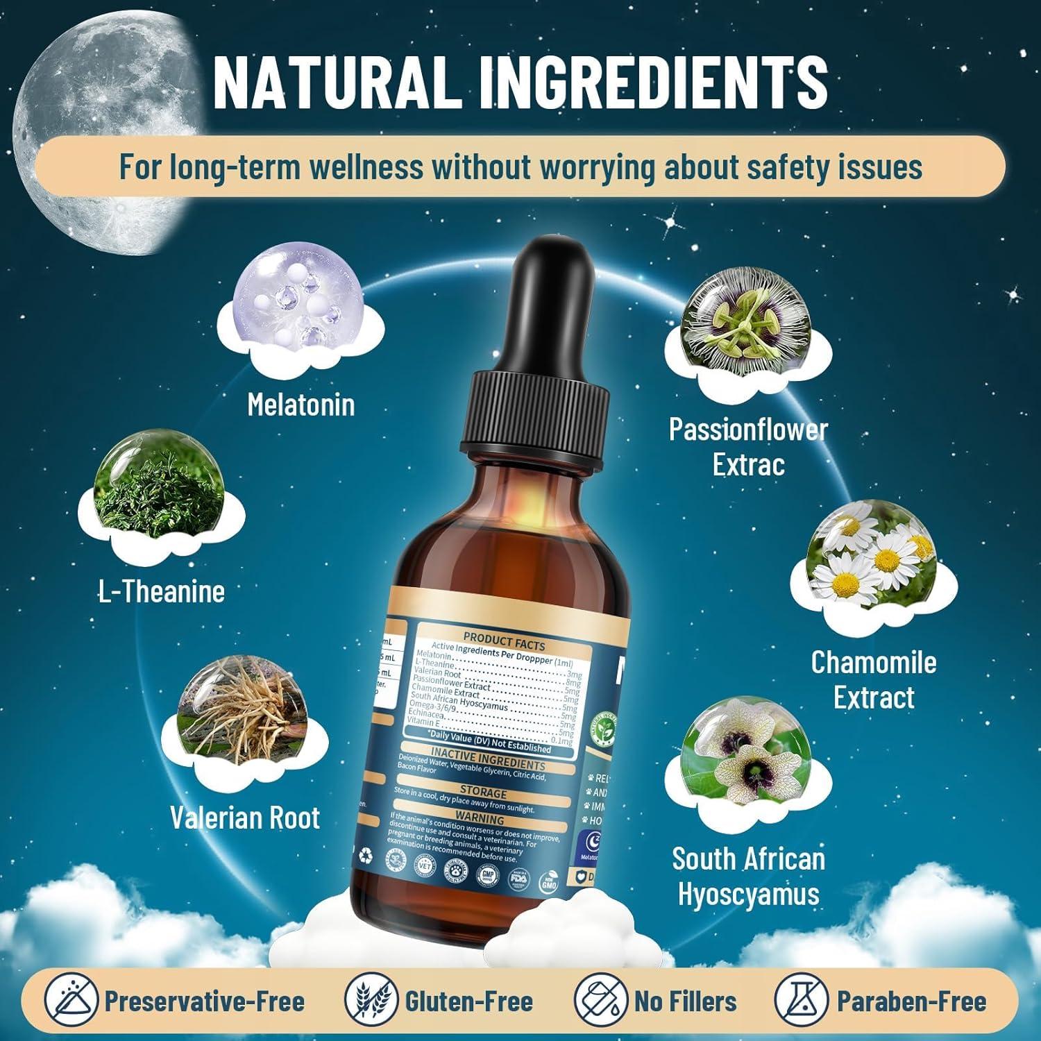 Melatonina Líquida para Perros VICSOM 60ml - Sueño y Calma