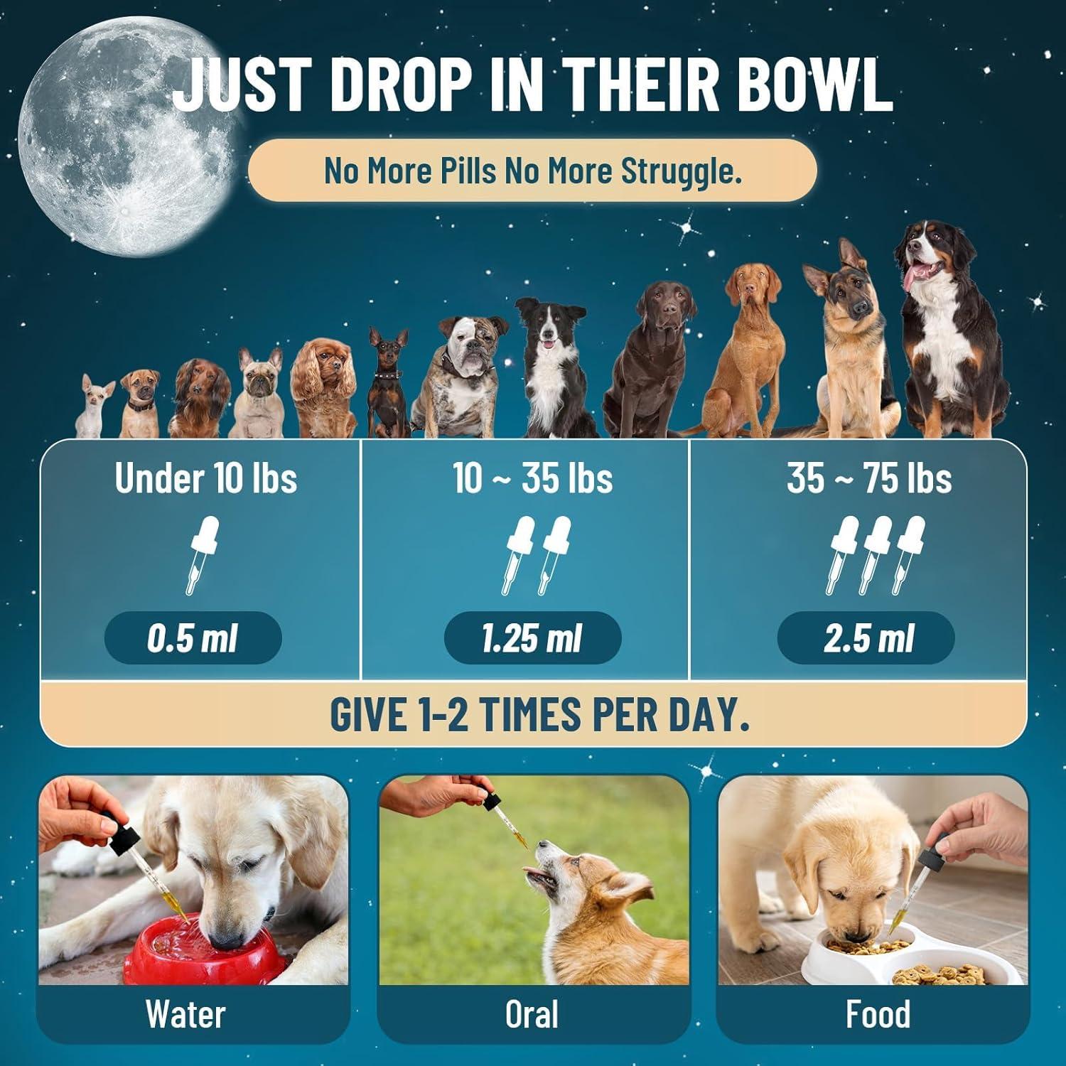 Melatonina Líquida para Perros VICSOM 60ml - Sueño y Calma