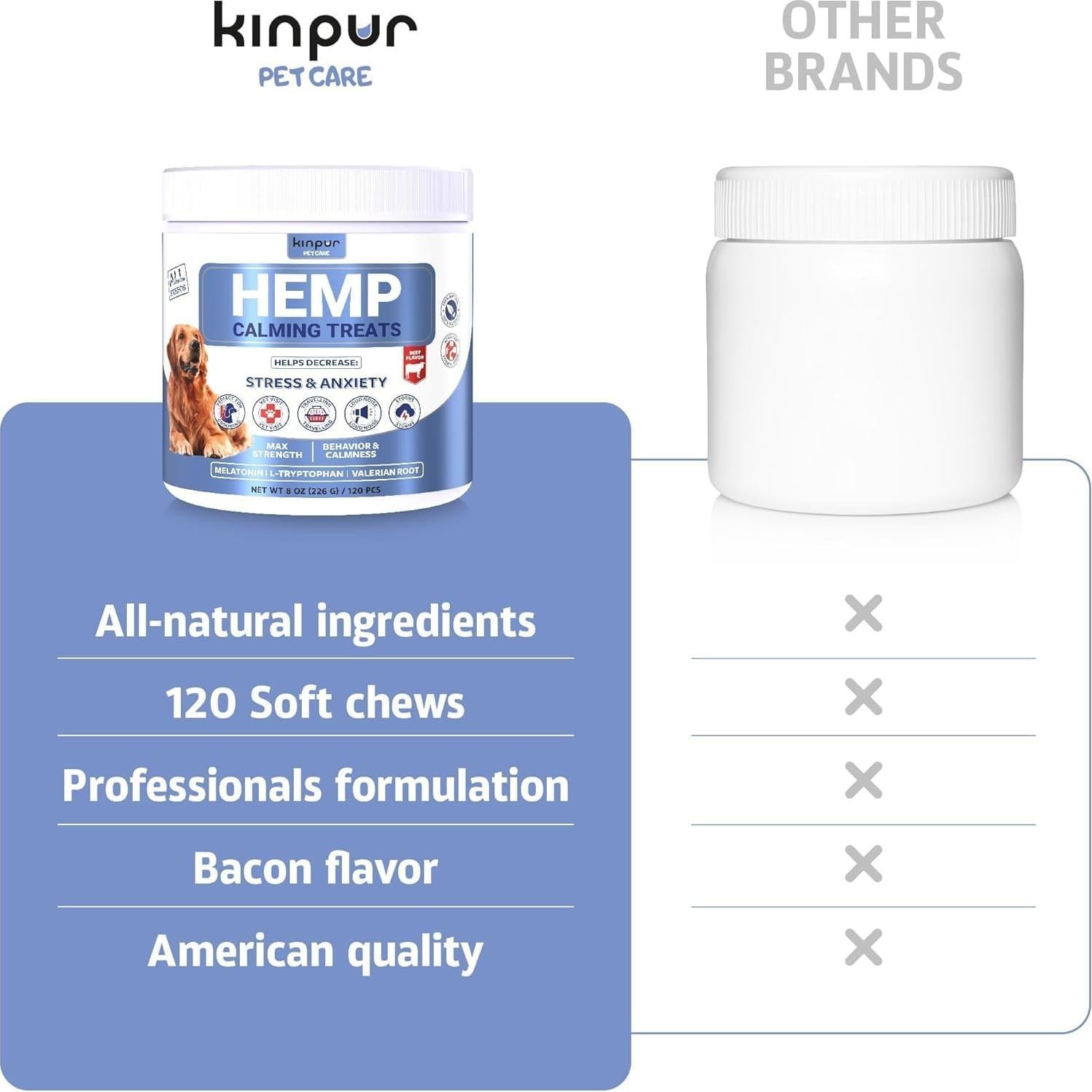 Masticables Calmantes para Perros Kinpur - 120 ct - Salud Articulaciones