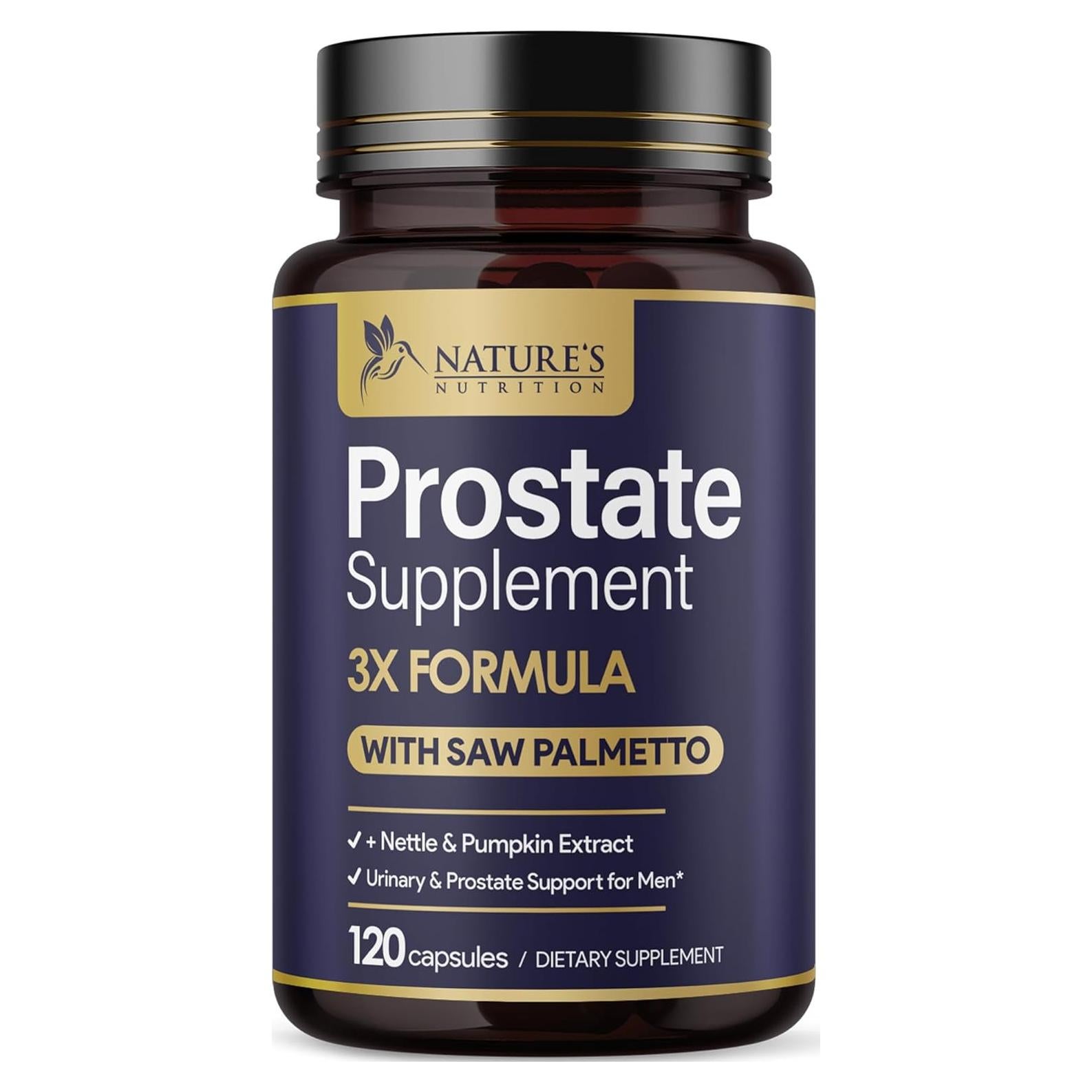 Suplemento Prostático Nature's Nutrition 120 Cápsulas 3X