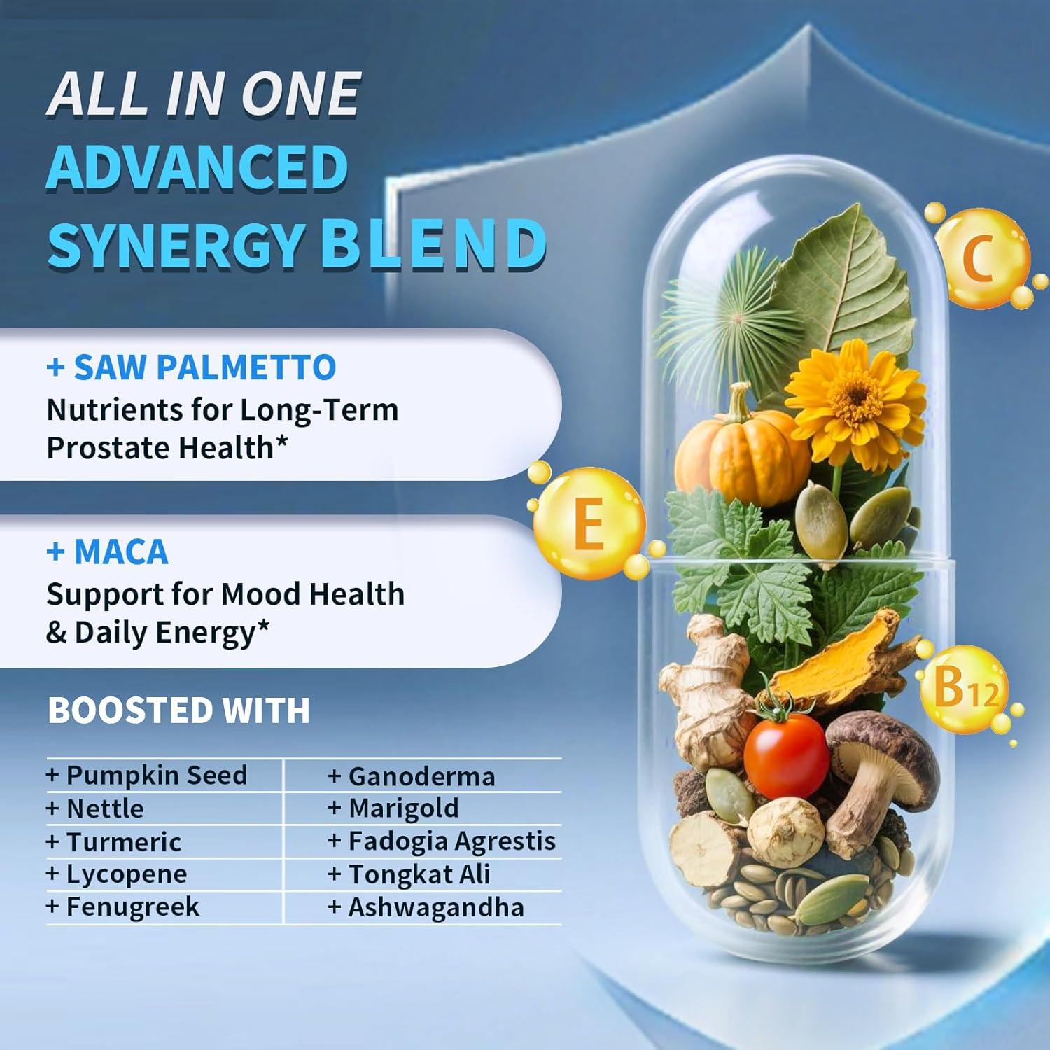 Suplemento Prostático Lukaree 60 Cápsulas 18 en 1 DHT