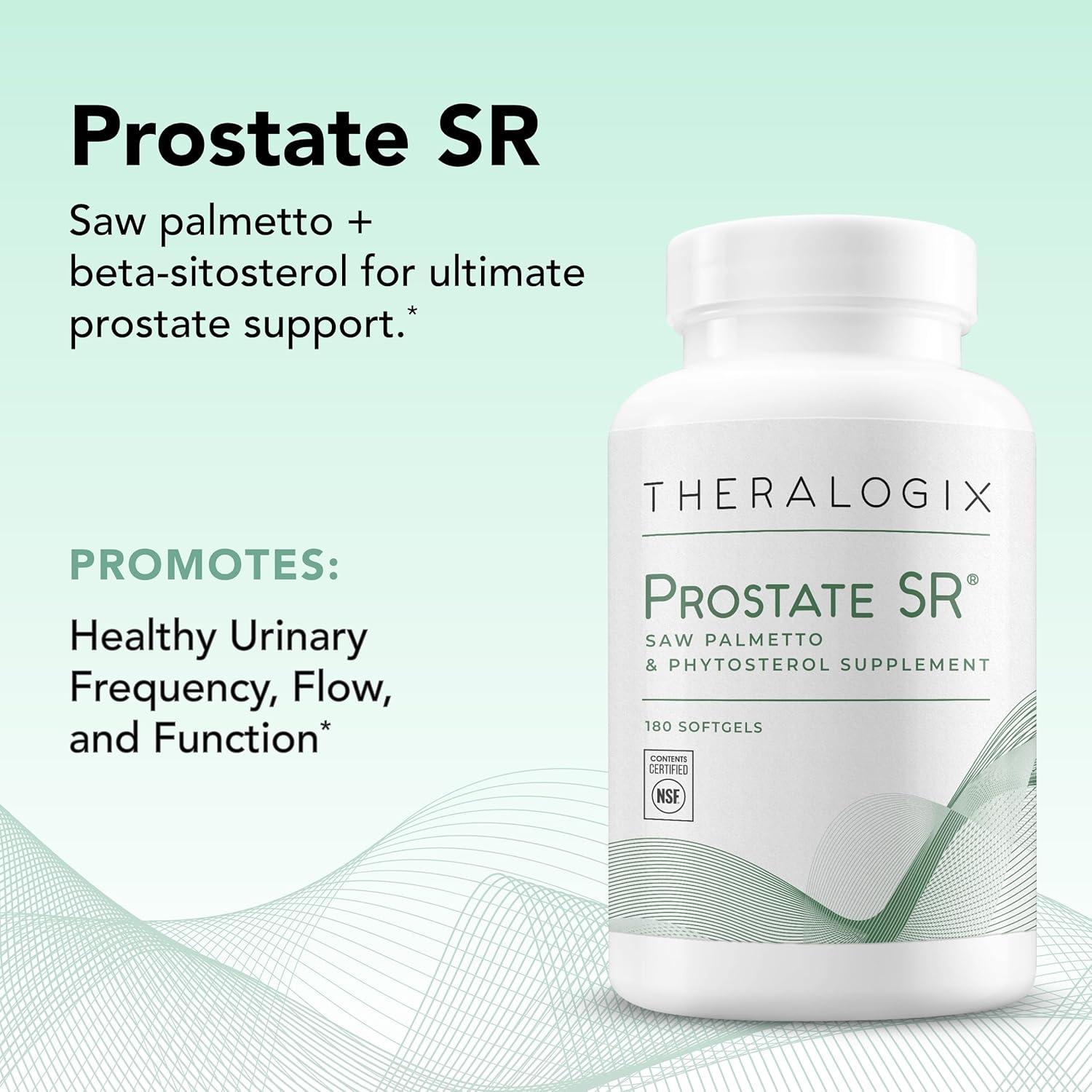 Suplemento Prostate SR Theralogix 180 Softgels Salud Urinaria