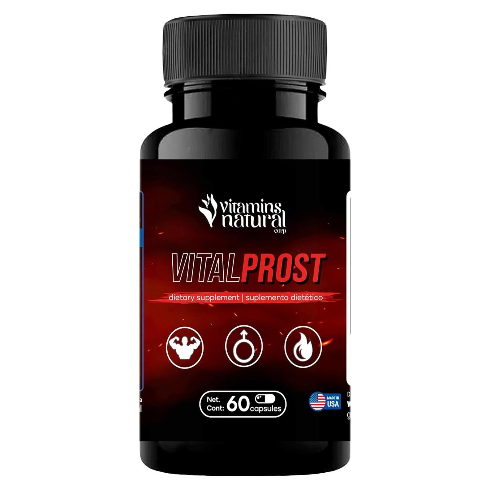 Vital Prost - Suplemento Natural para la Salud de la Próstata 60 Cápsulas