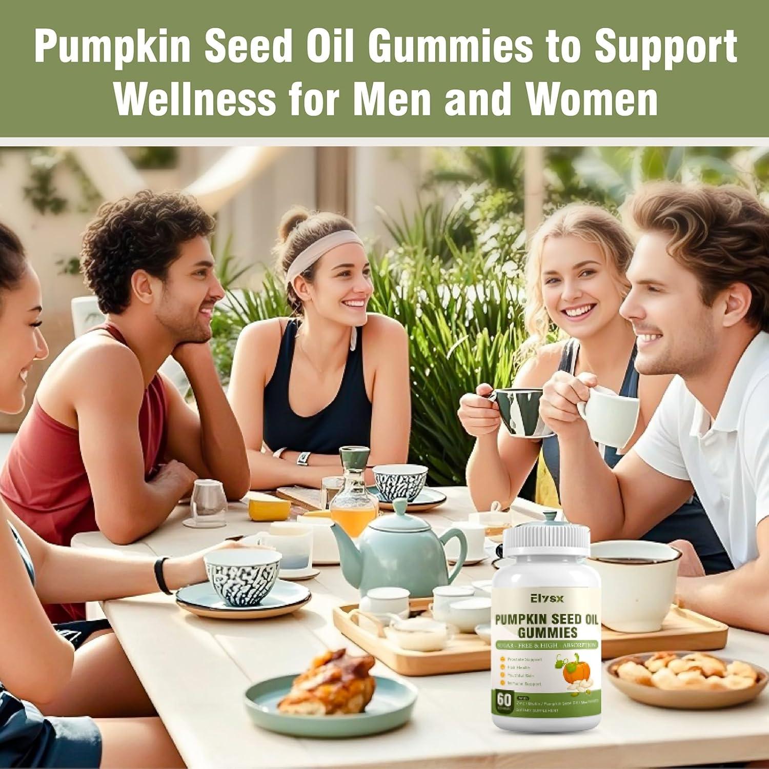 Gomitas de Aceite de Semilla de Calabaza Elysx 60 Ct Veganas