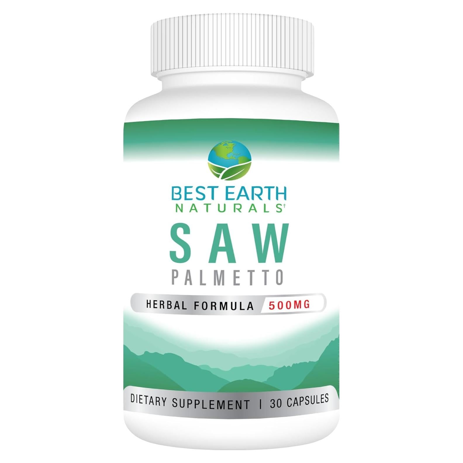 Saw Palmetto 500 mg Mejores Naturales - Apoyo Cabello y Próstata