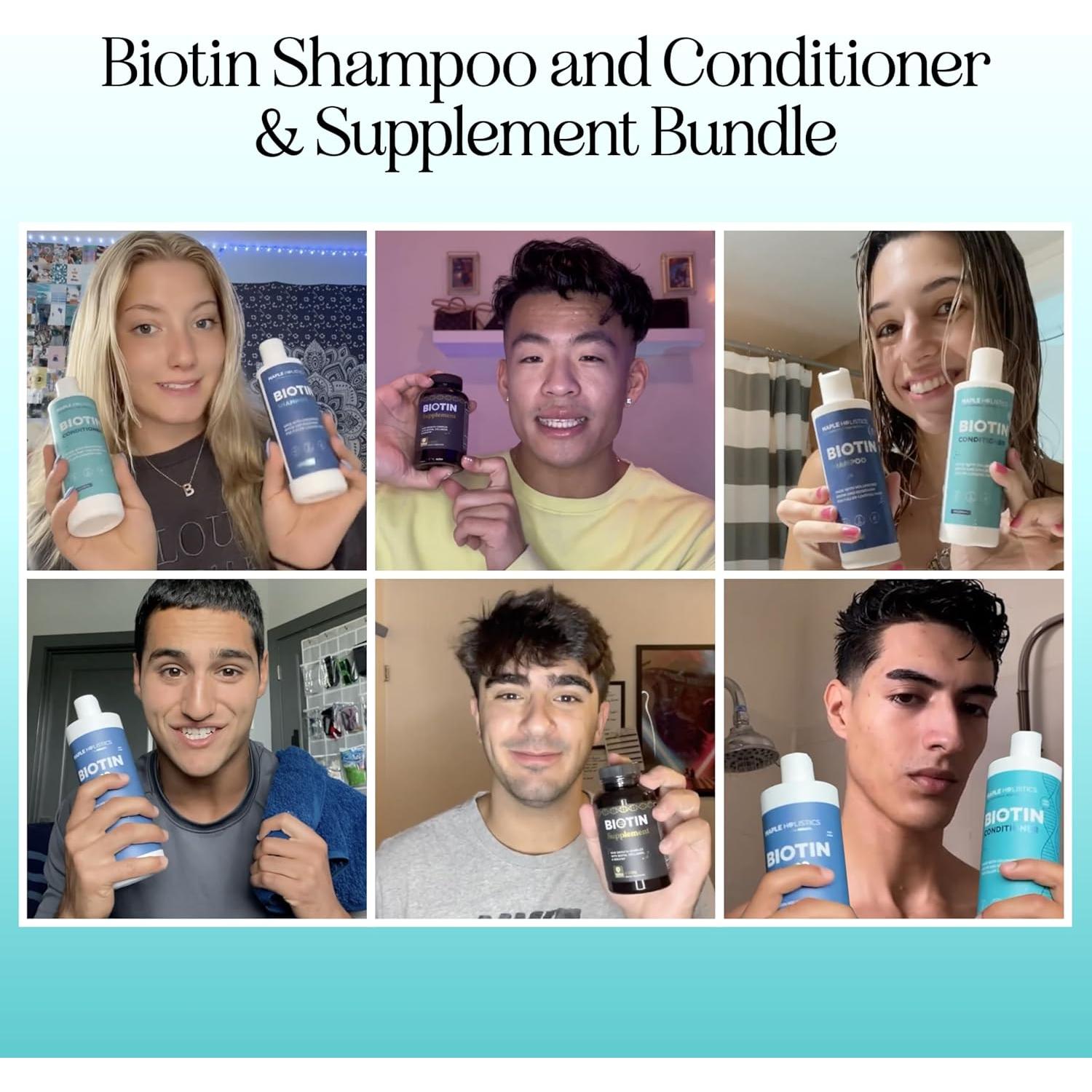 Conjunto de Tratamiento Capilar Maple Holistics 315 ml - Biotina