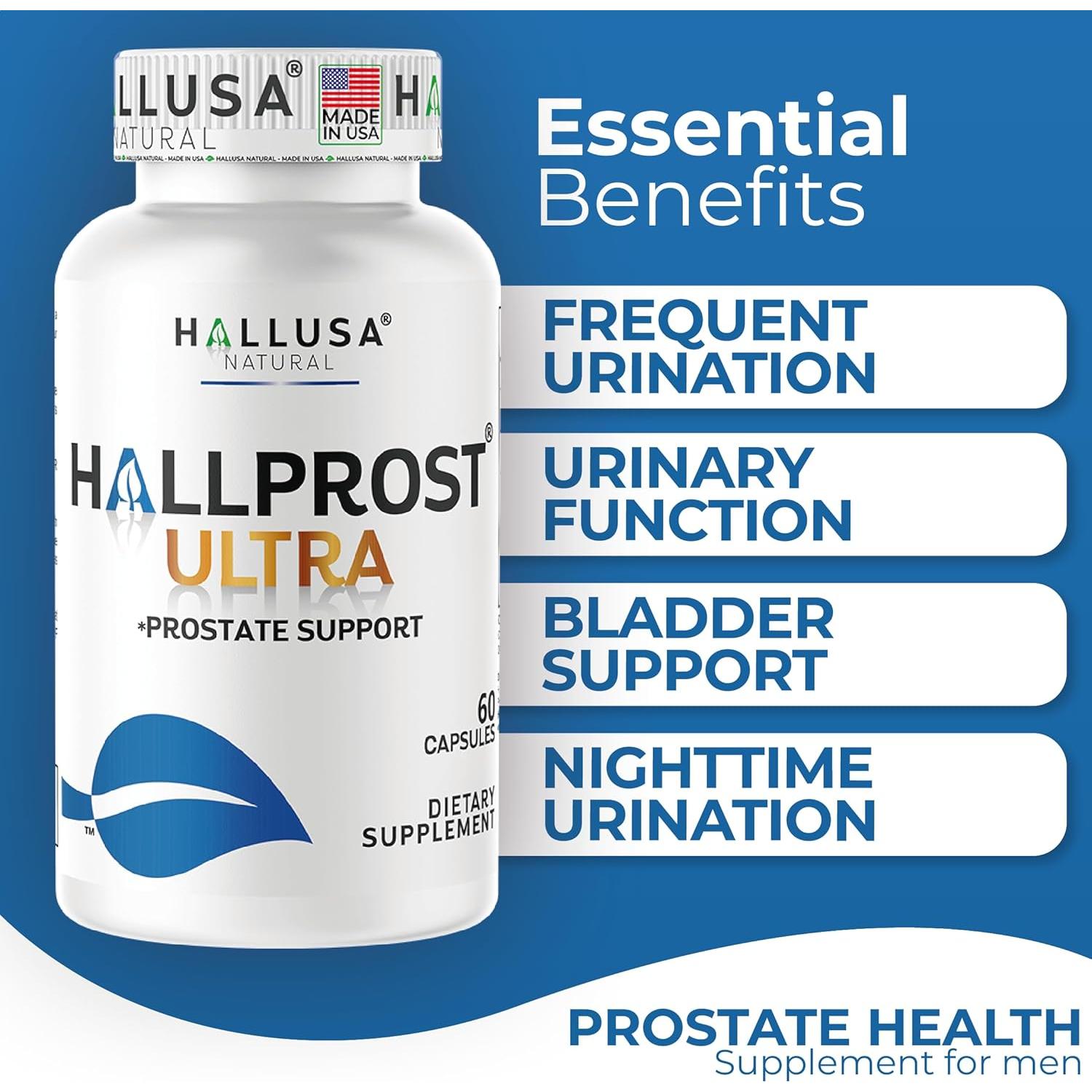 Suplemento Prostático Hallprost Ultra - 120 Cápsulas