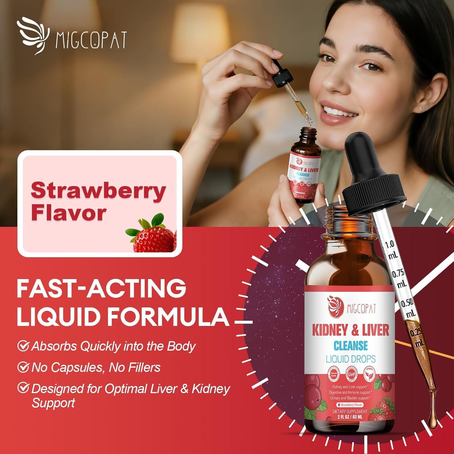 Gotas de Limpieza 28-en-1 Migcopat 60ml - Riñón y Hígado