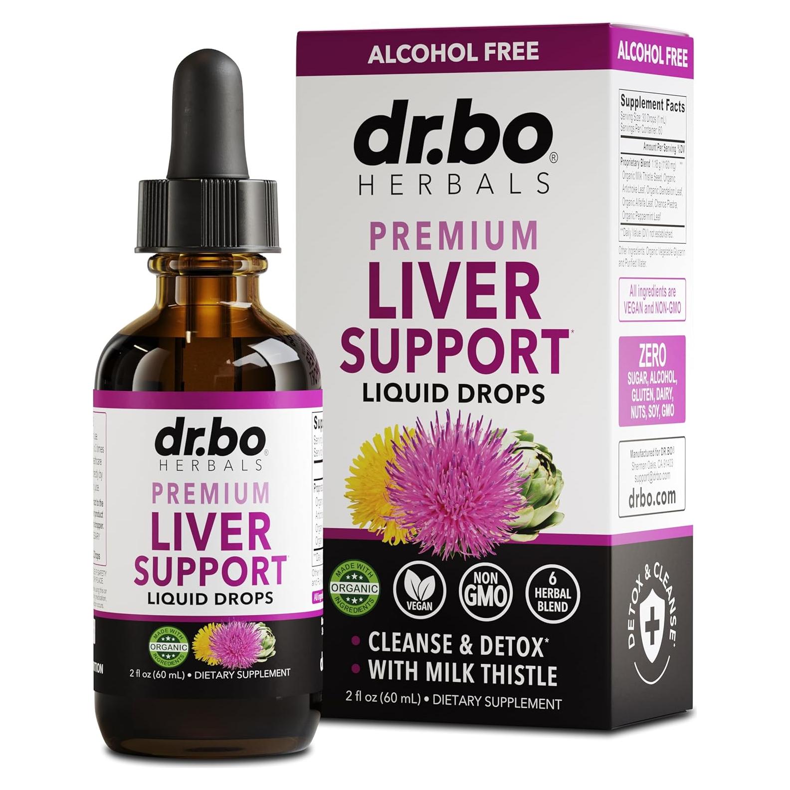 Suplemento Hepático Orgánico DR. BO 59.15ml - Gotas Desintoxicantes