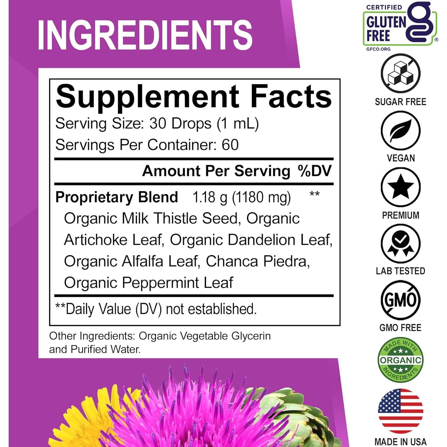 Suplemento Hepático Orgánico DR. BO 59.15ml - Gotas Desintoxicantes