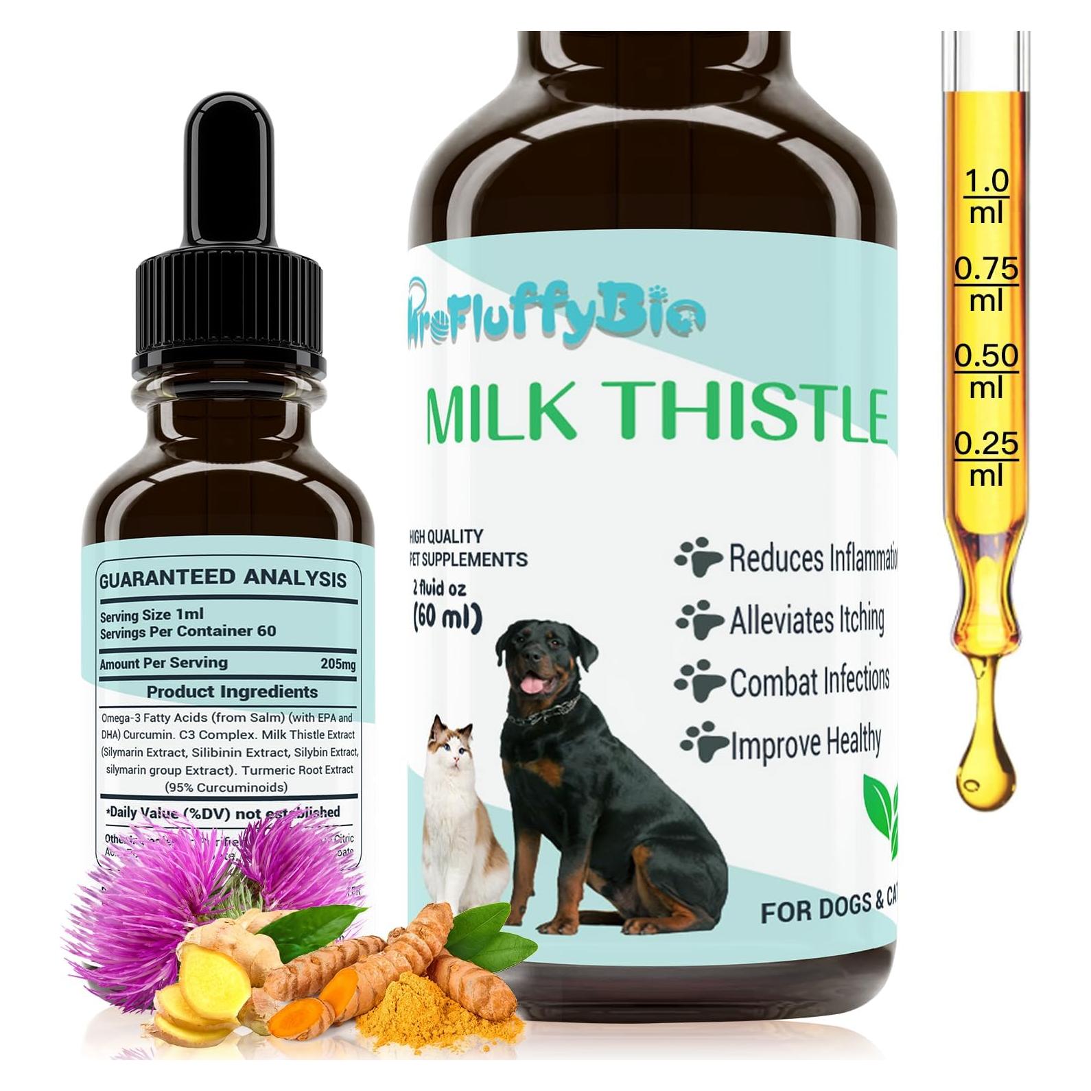 Cardo Mariano ProFluffyBio para Perros 56.7 g - Soporte Hepático