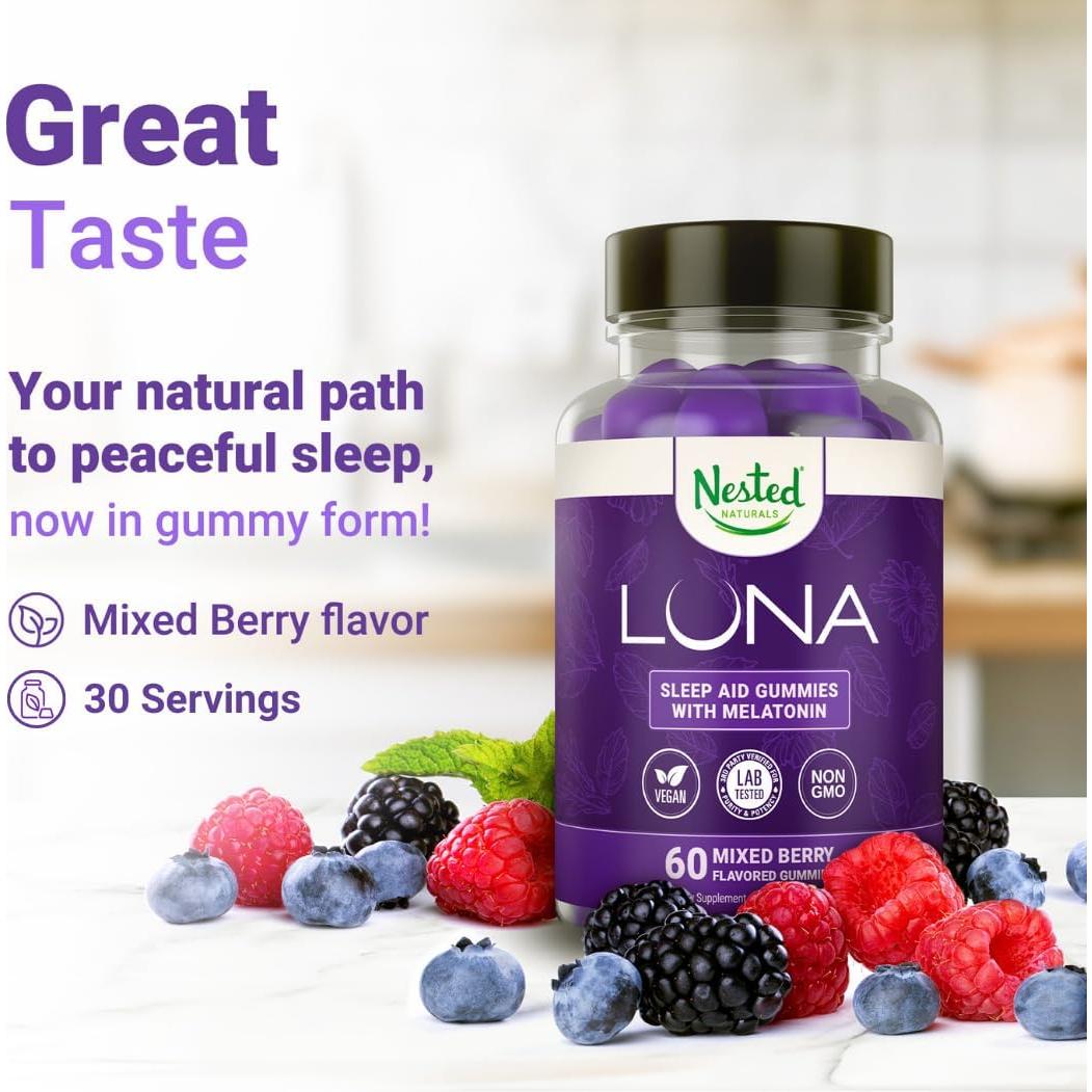 Gomitas para dormir Nested Naturals - 60 gomitas veganas
