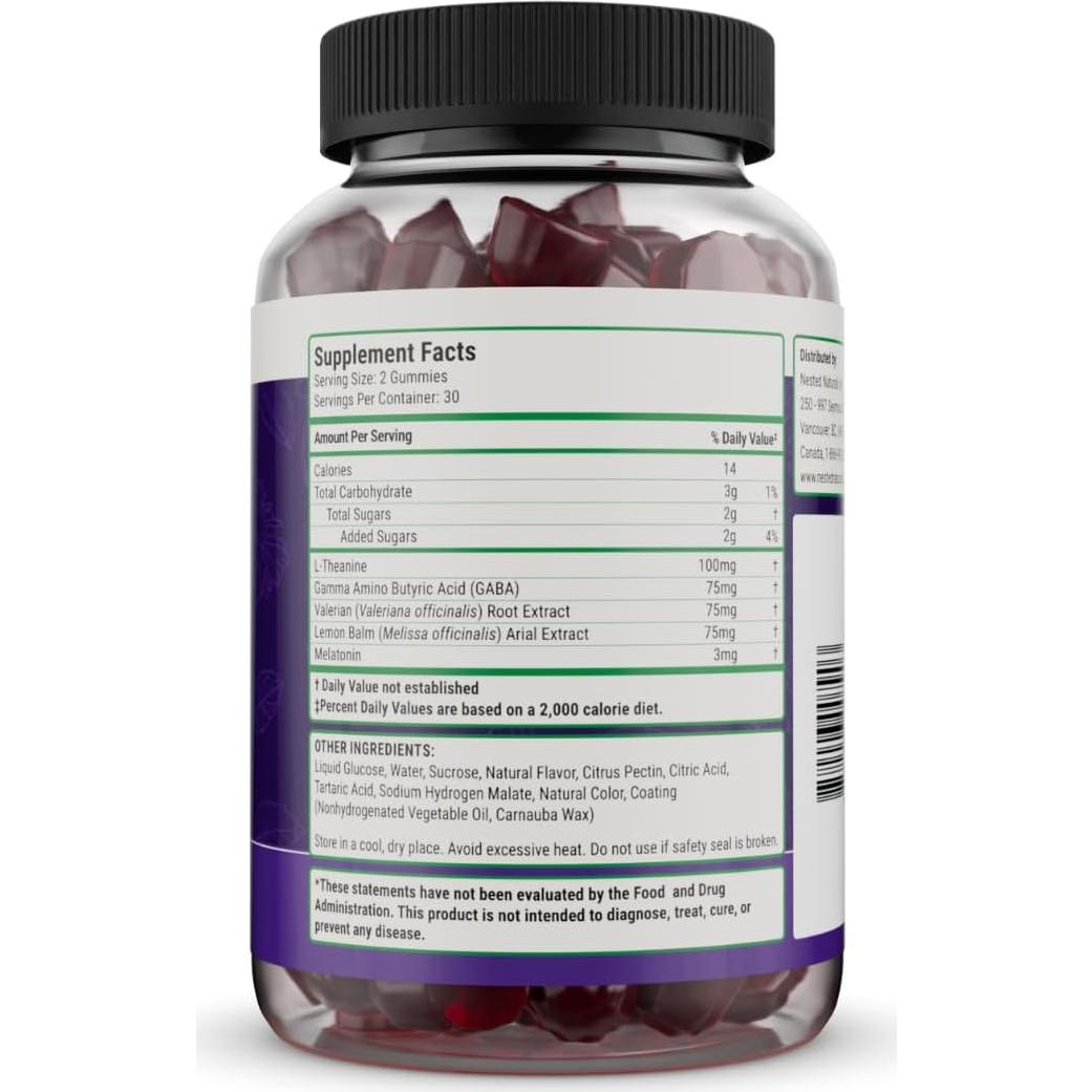 Gomitas para dormir Nested Naturals - 60 gomitas veganas