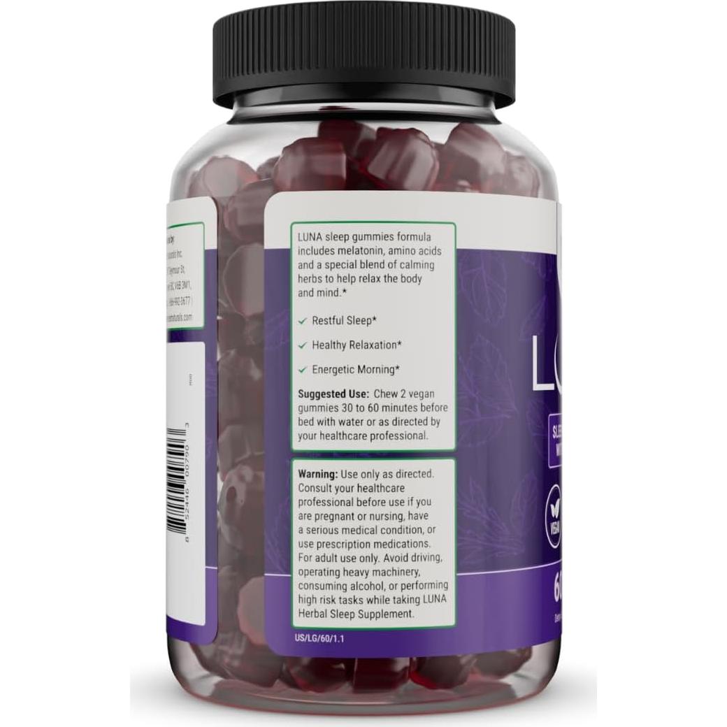 Gomitas para dormir Nested Naturals - 60 gomitas veganas