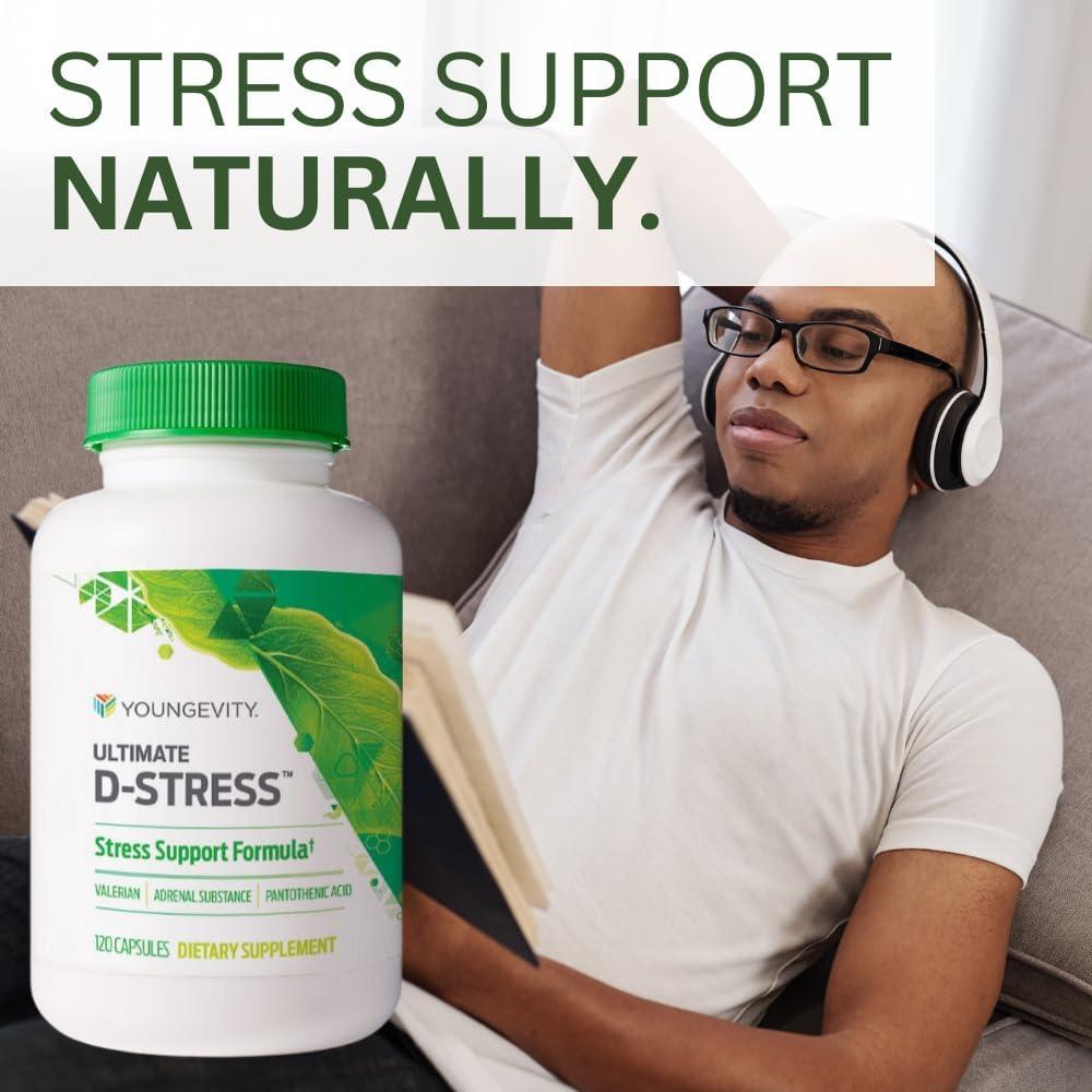 Suplemento Youngevity Ultimate D-Stress 120 Cápsulas - Alivio Estrés