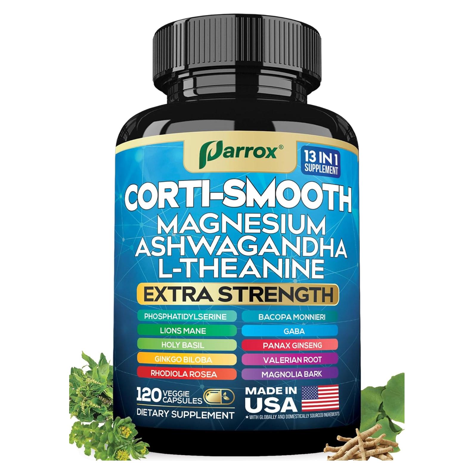 Suplemento Corti-Smooth Parrox 120 Cápsulas Bienestar Integral