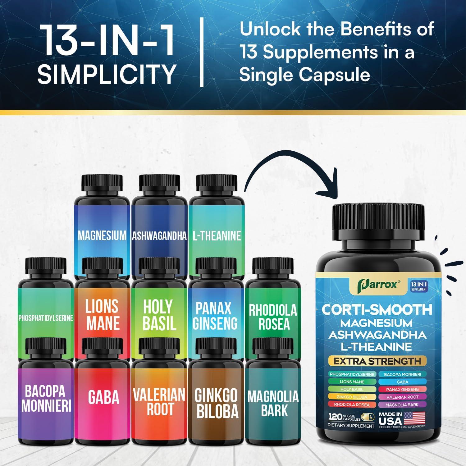 Suplemento Corti-Smooth Parrox 120 Cápsulas Bienestar Integral