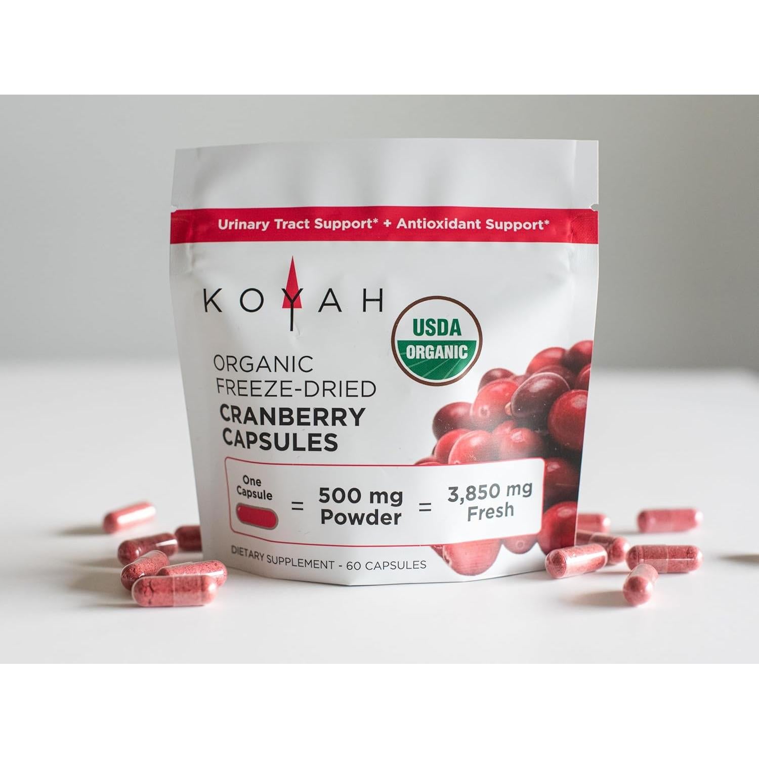 Cápsulas de Arándano Orgánico KOYAH 500 mg - 60 Unidades