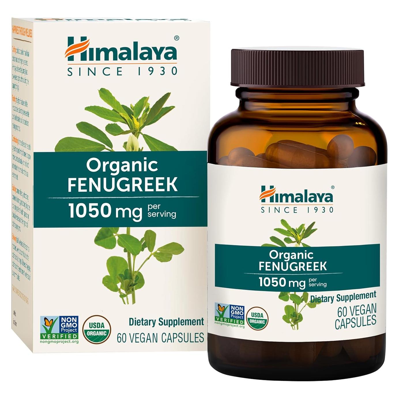 Cápsulas de Fenogreco Orgánico Himalaya 1,050 mg 60 Unidades
