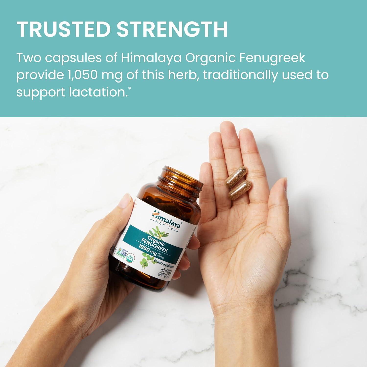 Cápsulas de Fenogreco Orgánico Himalaya 1,050 mg 60 Unidades