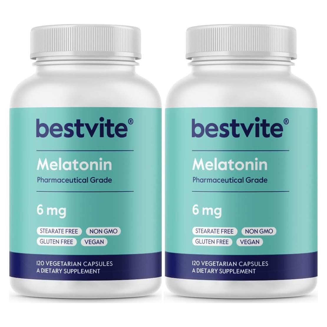 Melatonina 6mg Bestvite 240 Cápsulas Veganas Sin Gluten