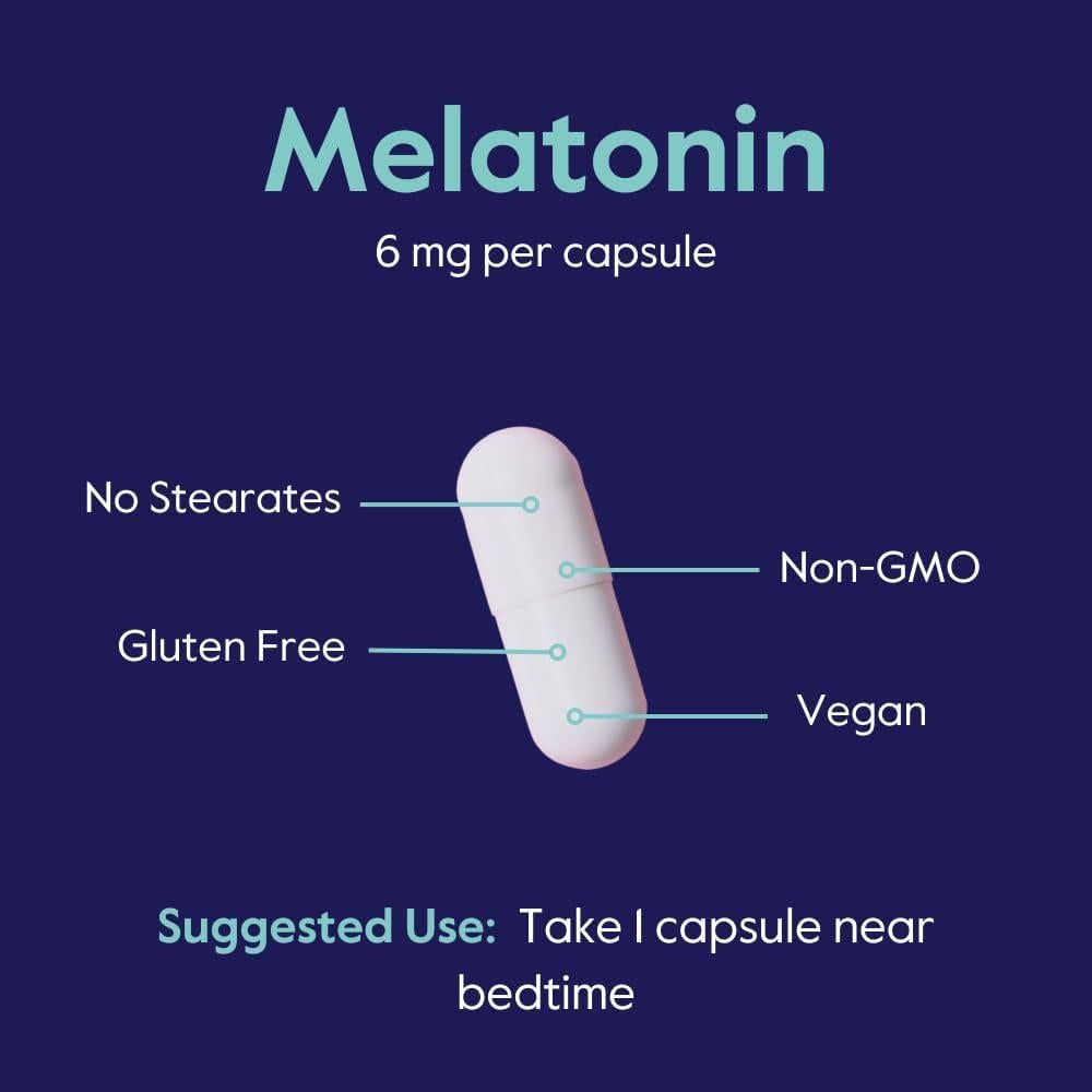 Melatonina 6mg Bestvite 240 Cápsulas Veganas Sin Gluten
