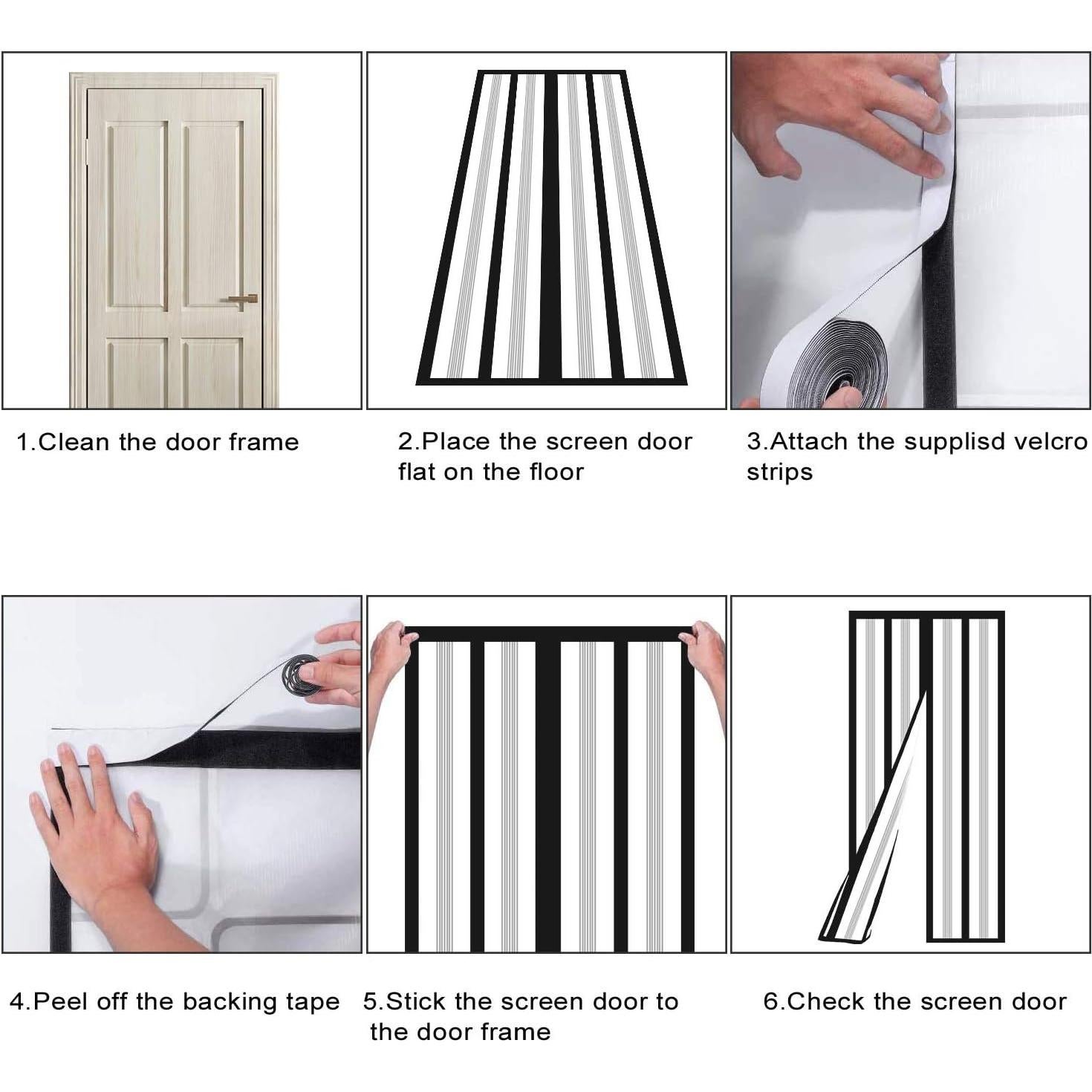 Cortina de Puerta Aislante Magnética SANJIANKER 90x204 cm