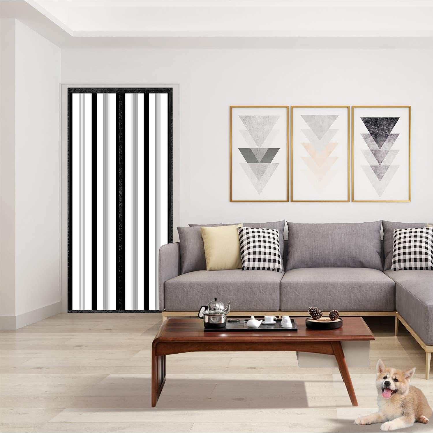 Cortina de Puerta Aislante Magnética SANJIANKER 90x204 cm