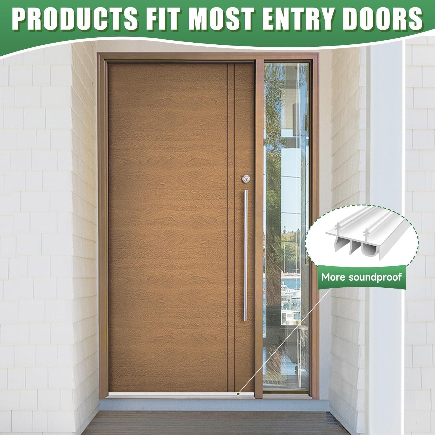 Burlete para Puertas YYGCL 99 cm Ajustable Blanco PVC