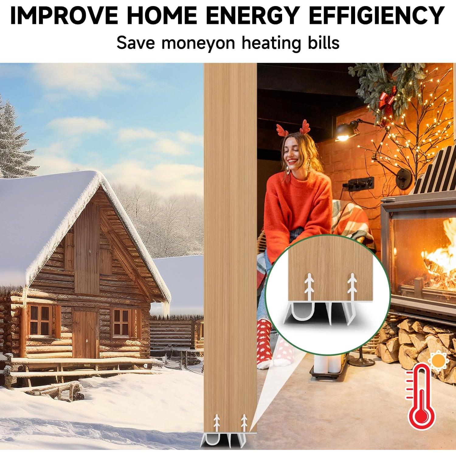 Burlete para Puertas YYGCL 99 cm Ajustable Blanco PVC