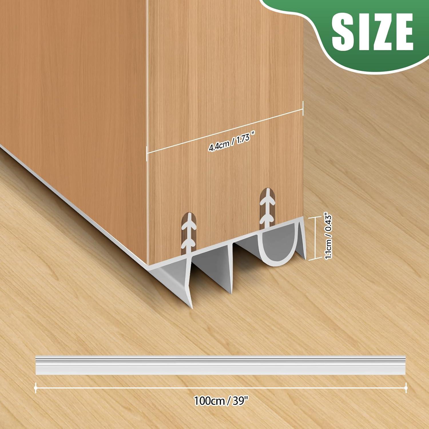 Burlete para Puertas YYGCL 99 cm Ajustable Blanco PVC