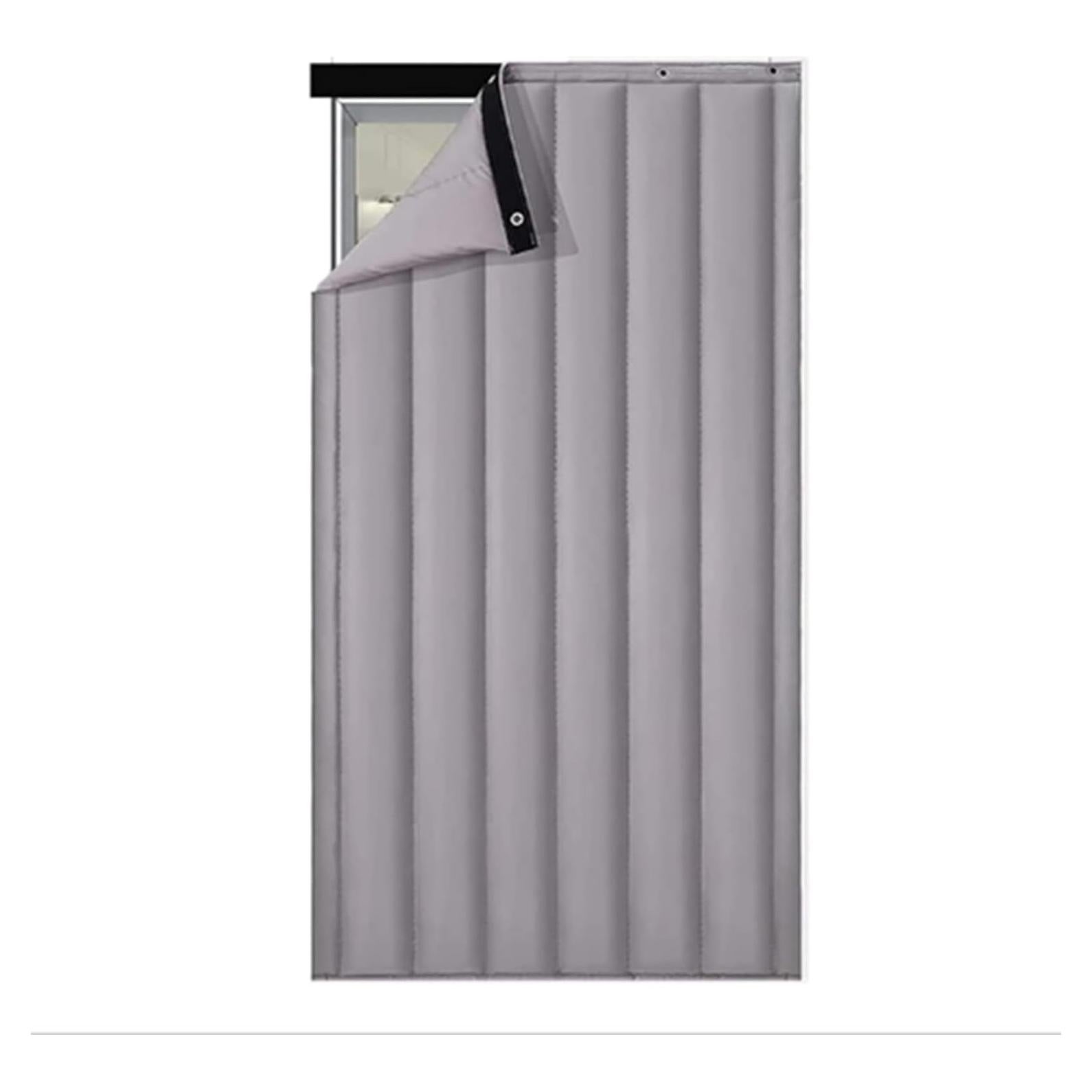 Cortina de Puerta Aislante Térmica Buokaiw 80x210 cm Gris
