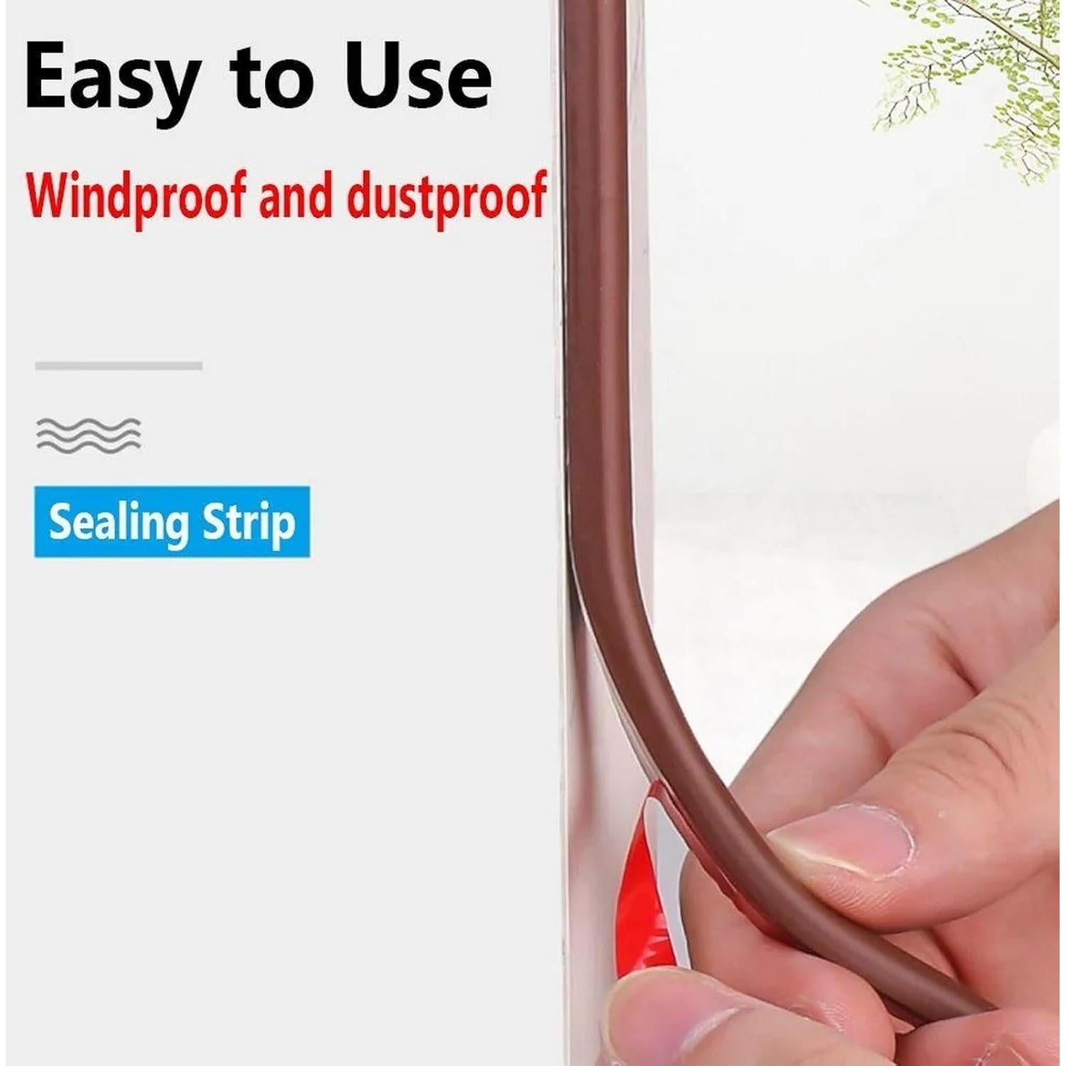 Tira de Sello de Silicona JHCBKFF 6m Gris Aislante Acústico