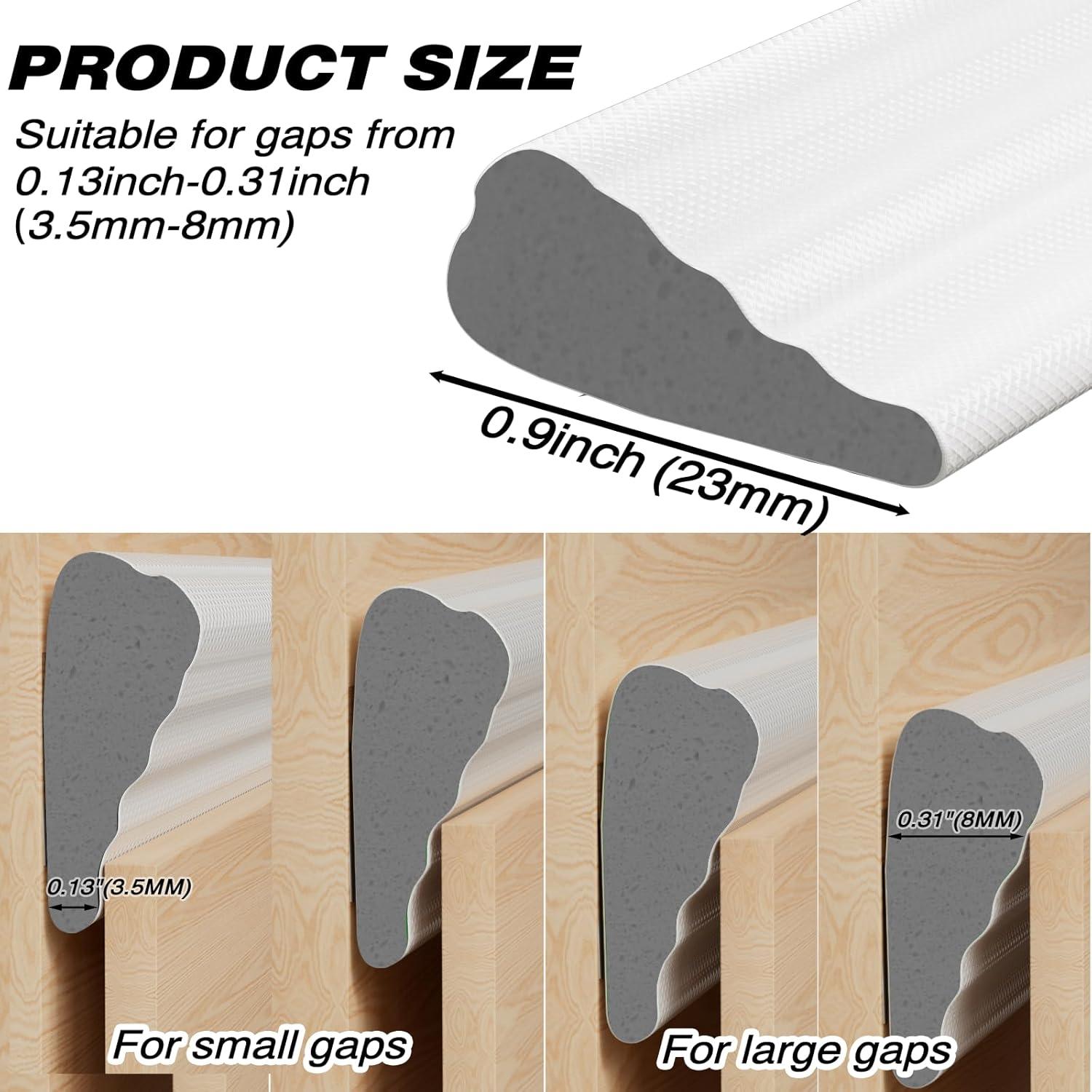 Sellador de Clima Conwang 2 Pcs 497 cm Negro Aislamiento