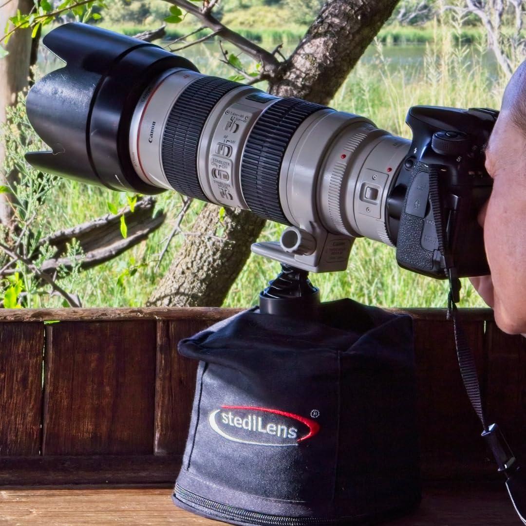 Soporte de lente telefoto StediLens tipo gimbal 12x14x12cm