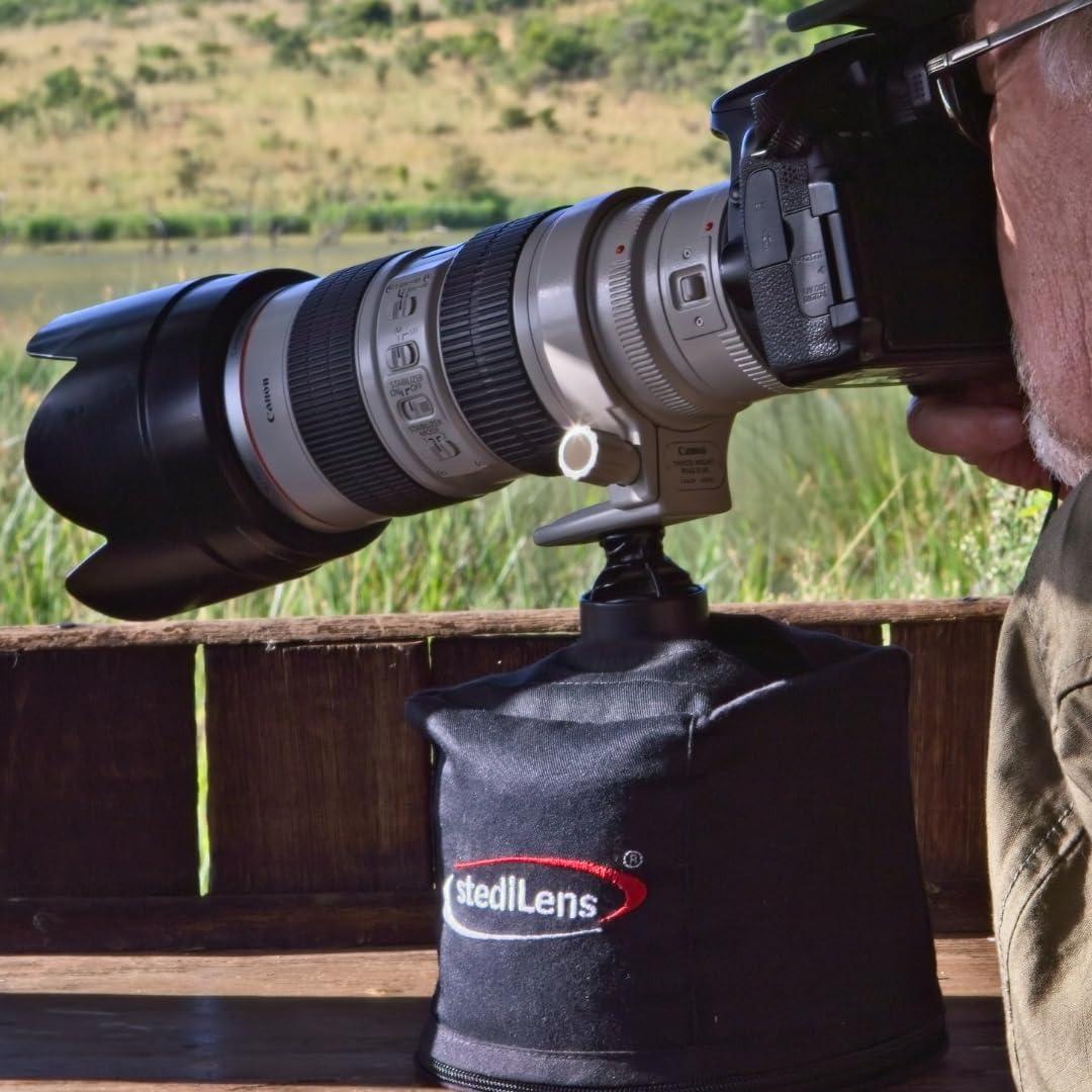 Soporte de lente telefoto StediLens tipo gimbal 12x14x12cm